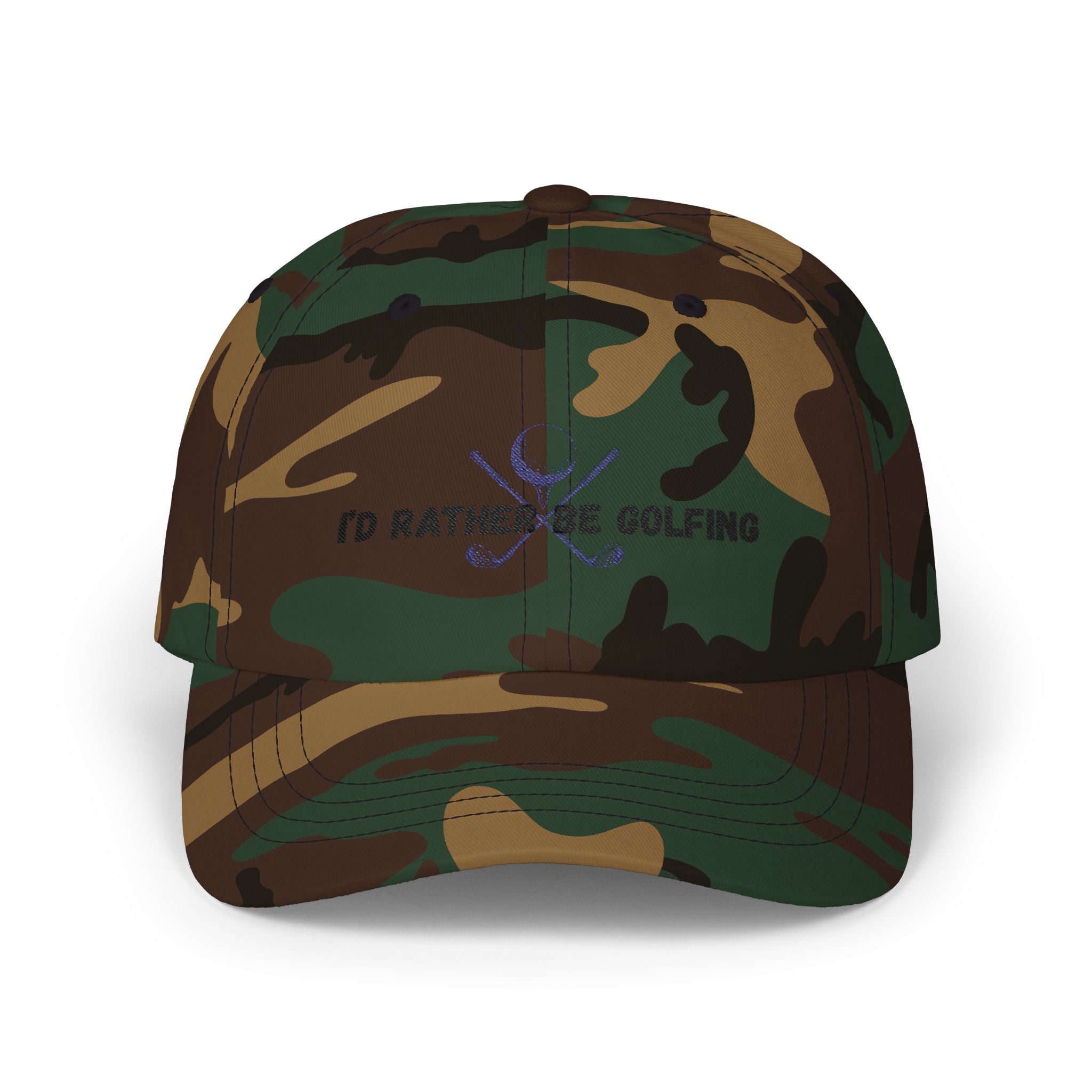 Golf Dad Cap - "I’d Rather Be Golfing" Embroidered Classic Dad Hat