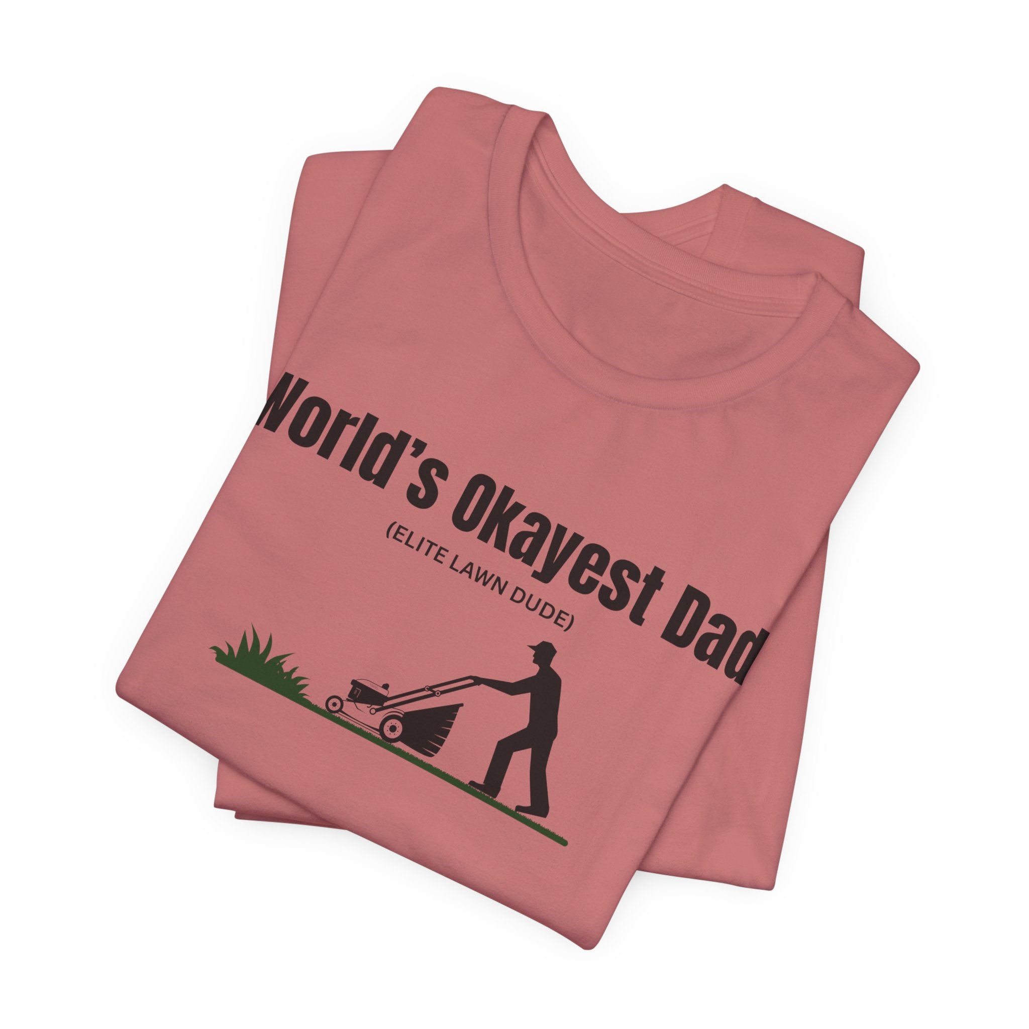 World's Okayest Dad Lawn Care T-Shirt — Funny Father's Day Gift