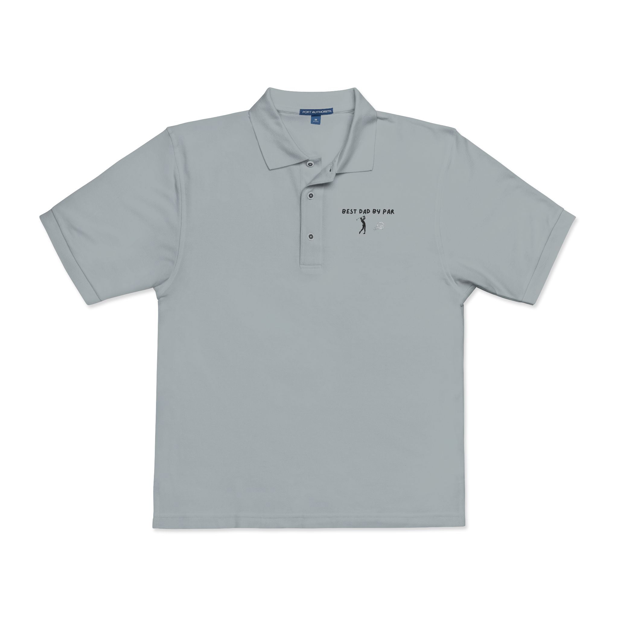 Embroidered Polo Shirt — “Just Go For It” Minimalist Golf Logo