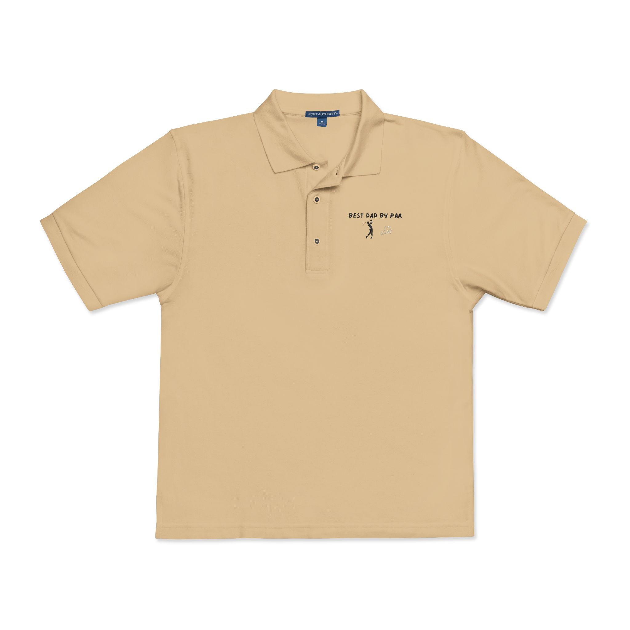 Embroidered Polo Shirt — “Just Go For It” Minimalist Golf Logo