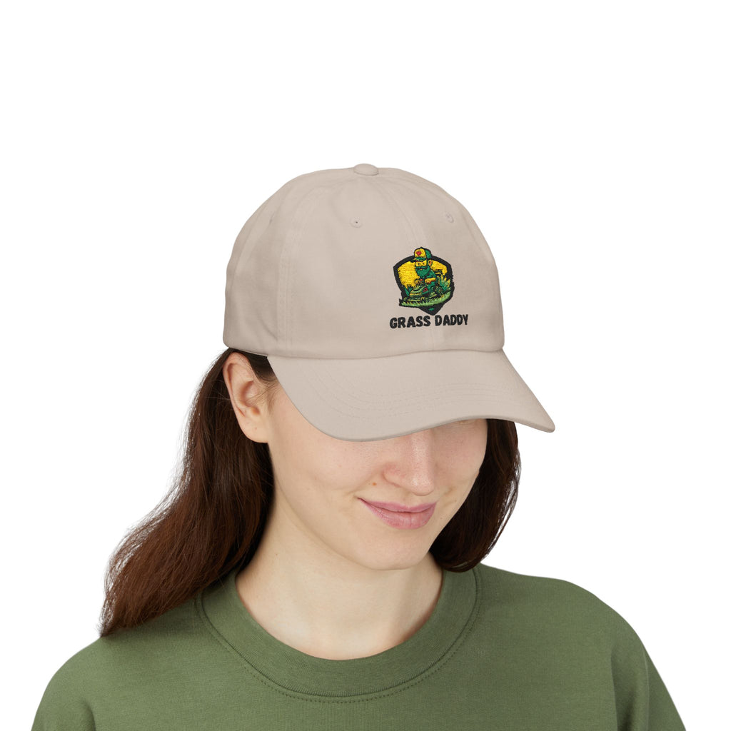 Dad Cap — "Grass Daddy" Embroidered Cotton Baseball Hat