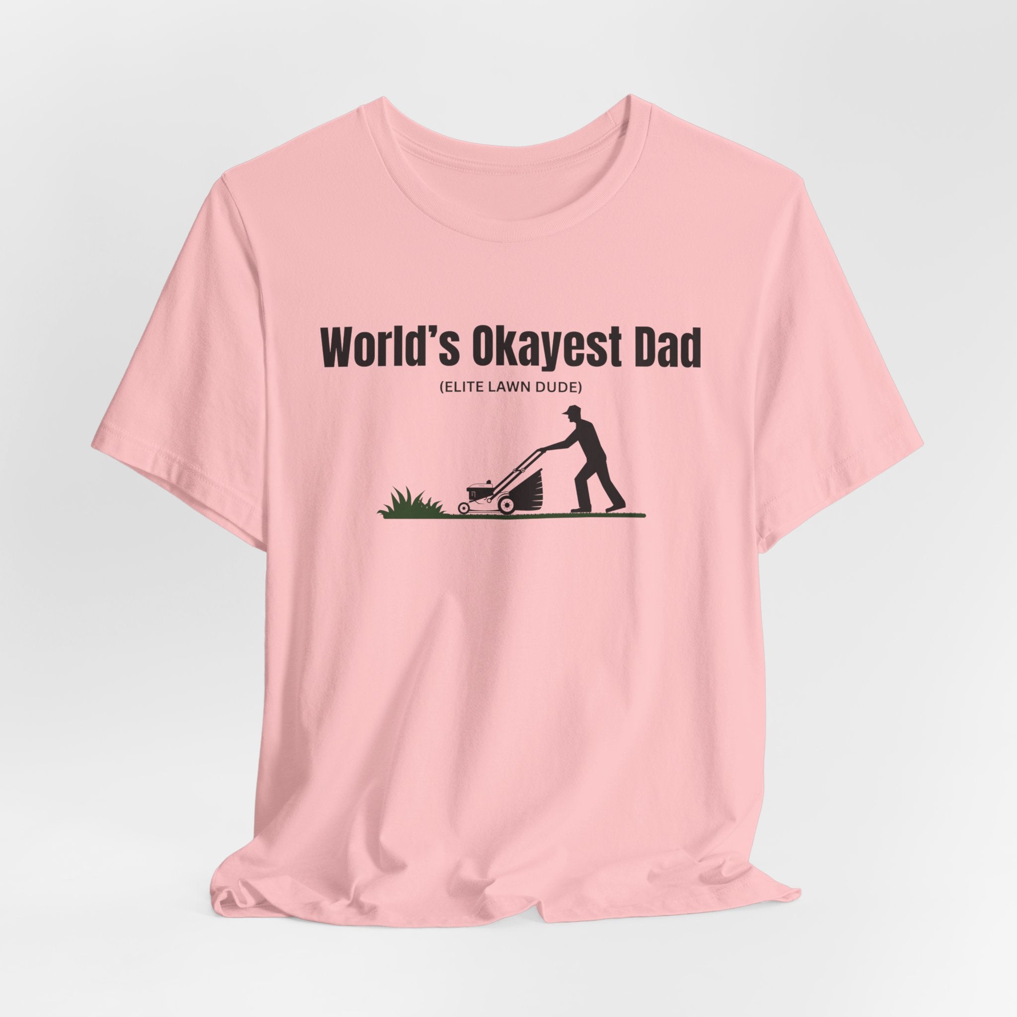 World's Okayest Dad Lawn Care T-Shirt — Funny Father's Day Gift