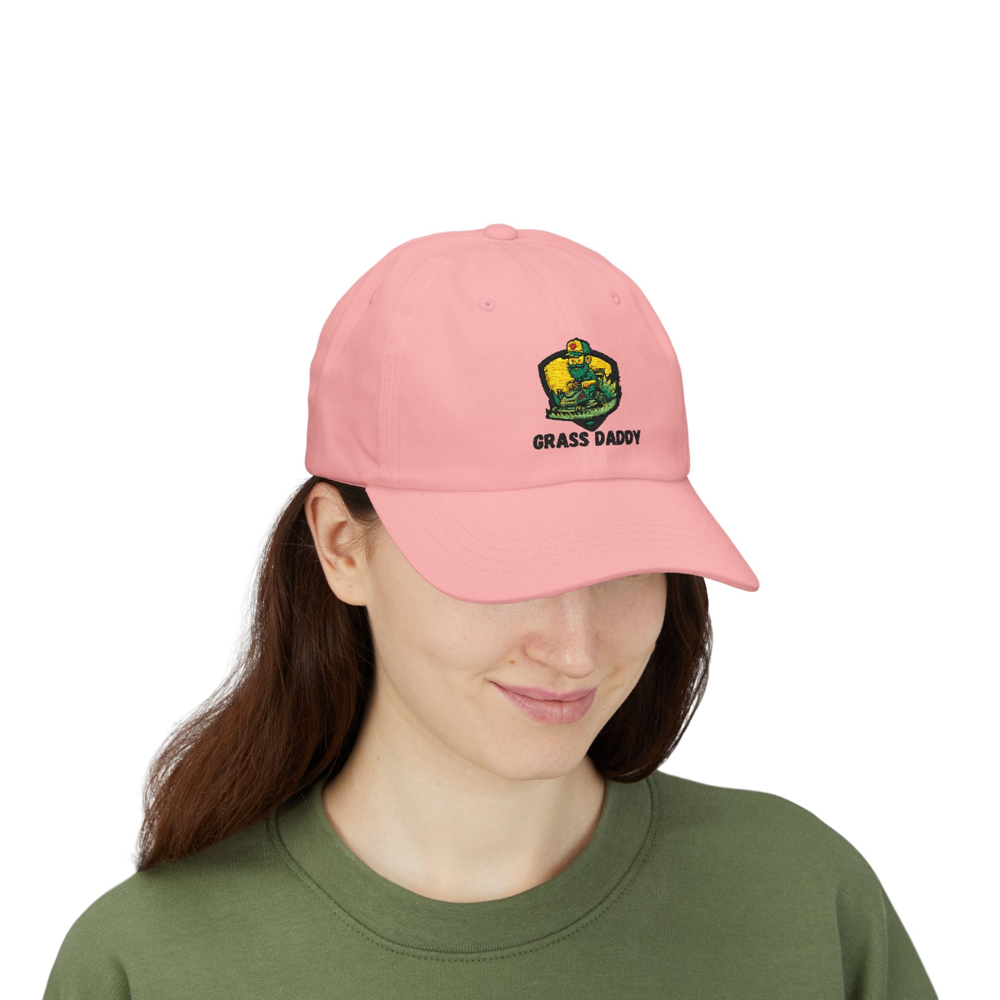 Dad Cap — "Grass Daddy" Embroidered Cotton Baseball Hat