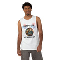 4th of July Tank Top — "Happy 4th Get Beered Up" Patriotic Eagle Beer Muscle Tee