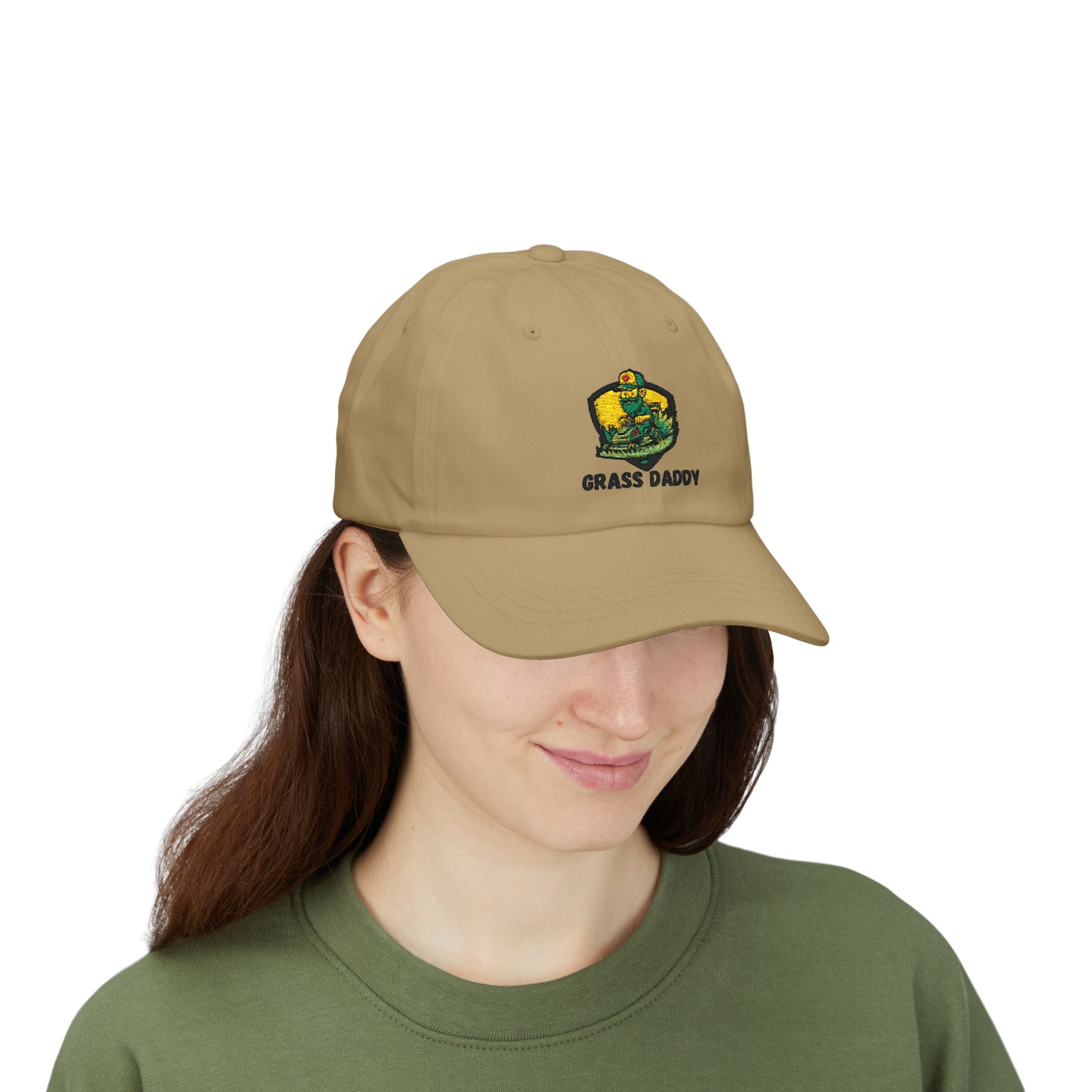 Dad Cap — "Grass Daddy" Embroidered Cotton Baseball Hat