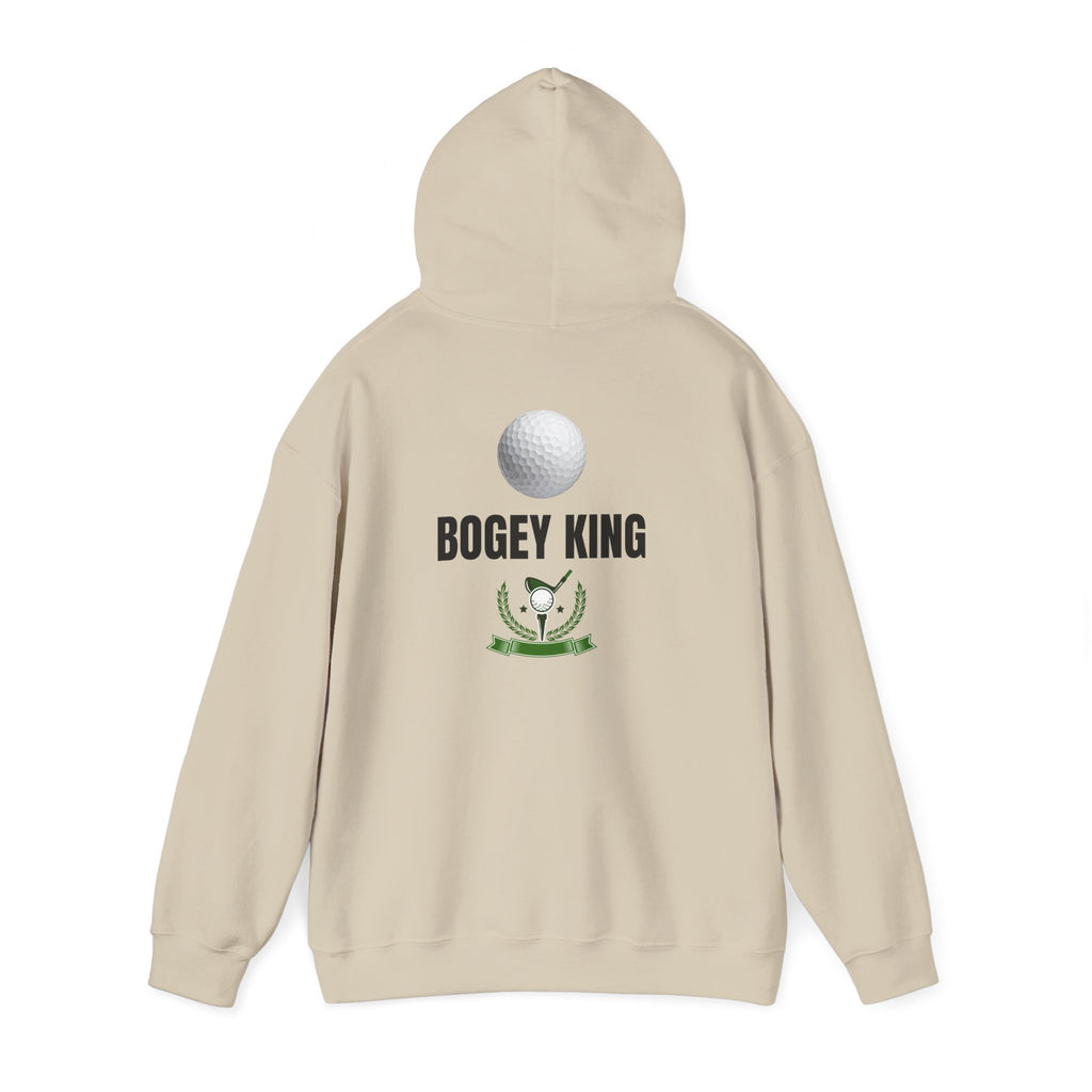 Bogey King Hoodie - Golf Lover Pullover with Golf Ball & Trophy Graphic