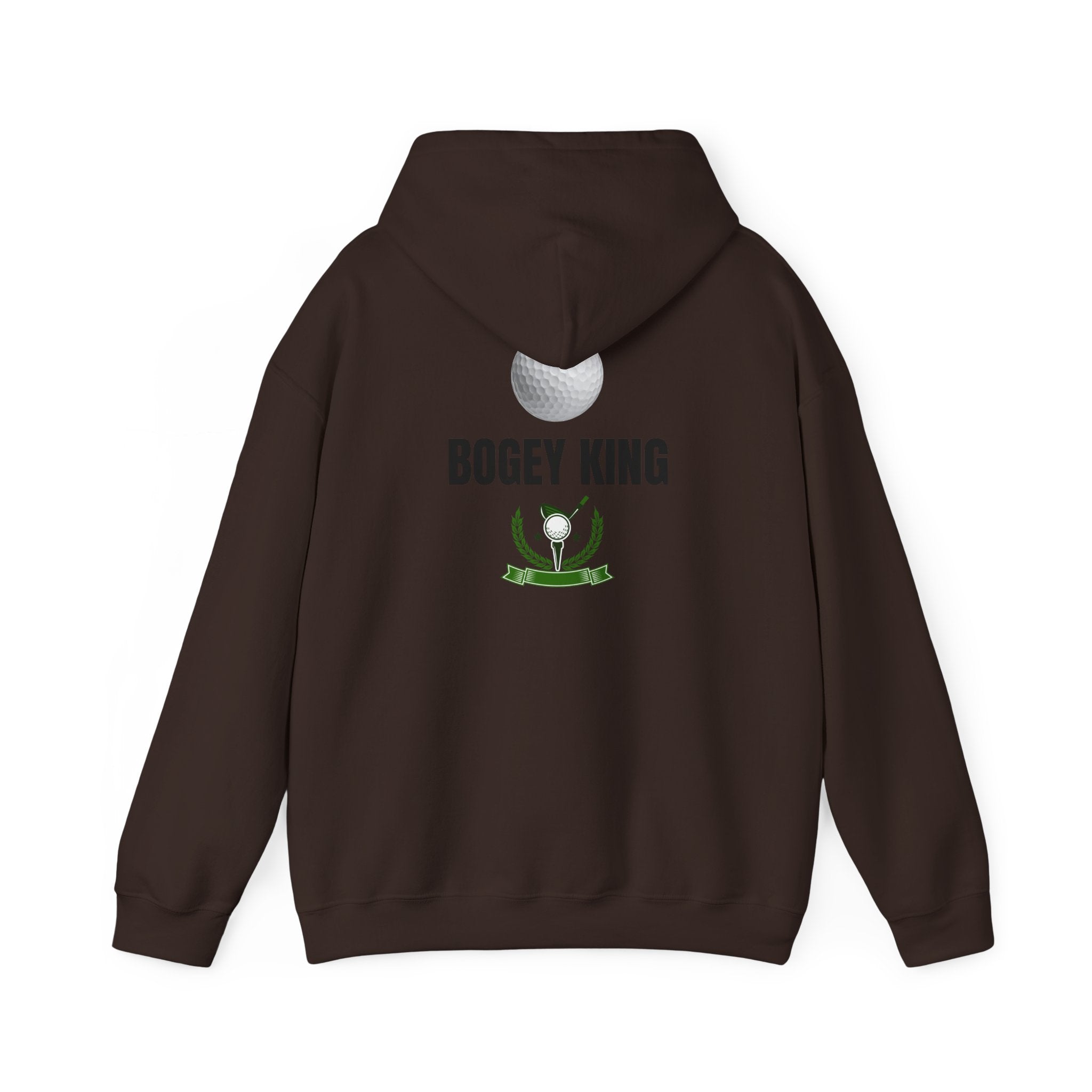 Bogey King Hoodie - Golf Lover Pullover with Golf Ball & Trophy Graphic