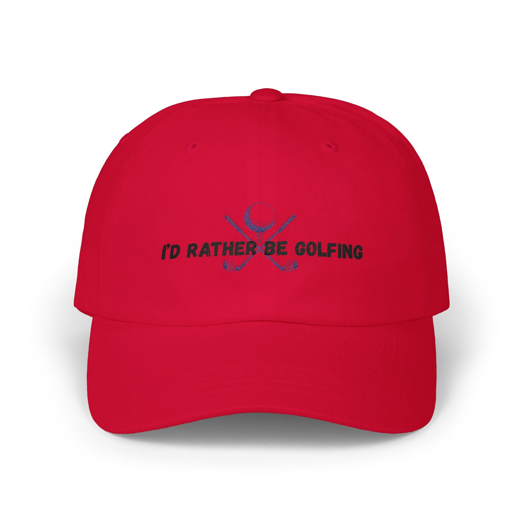 Golf Dad Cap - "I’d Rather Be Golfing" Embroidered Classic Dad Hat