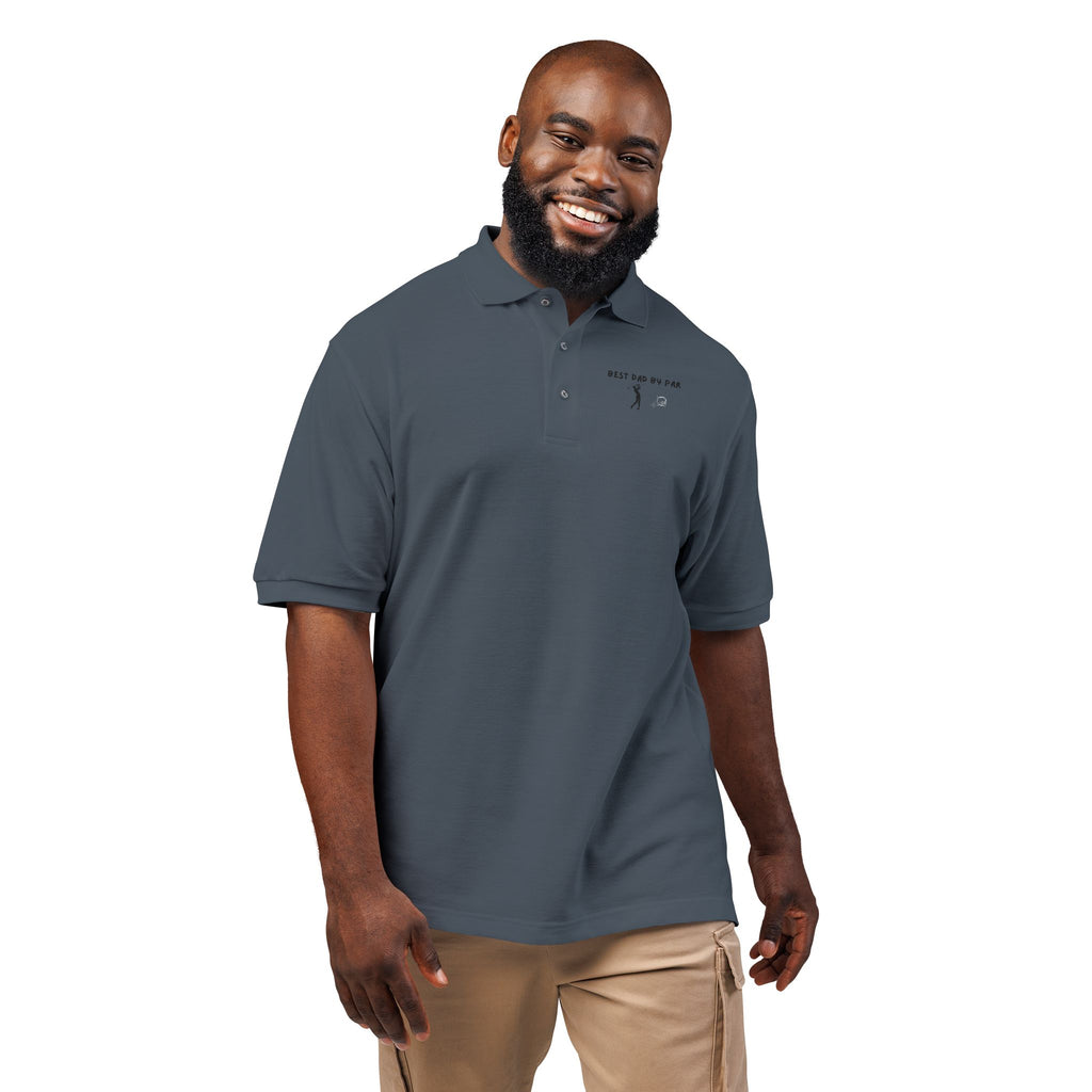 Embroidered Polo Shirt — “Just Go For It” Minimalist Golf Logo