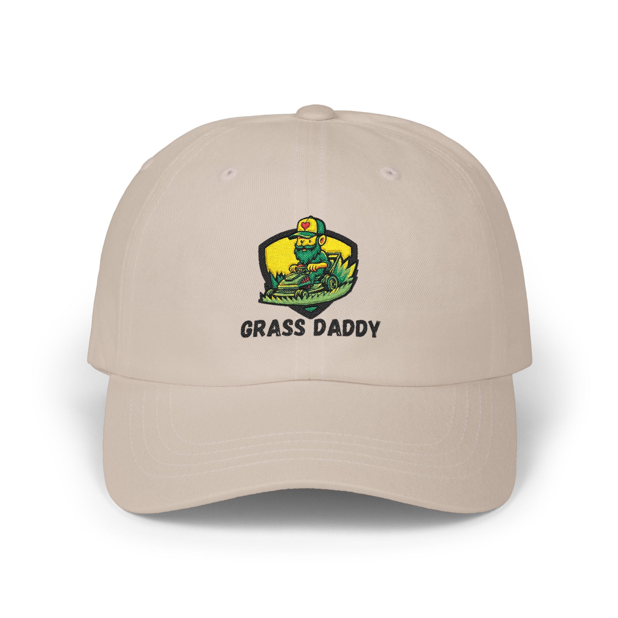 Dad Cap — "Grass Daddy" Embroidered Cotton Baseball Hat
