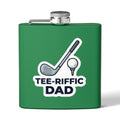 Flask — Tee-riffic Dad Golf Stainless Steel Hip Flask (6oz)