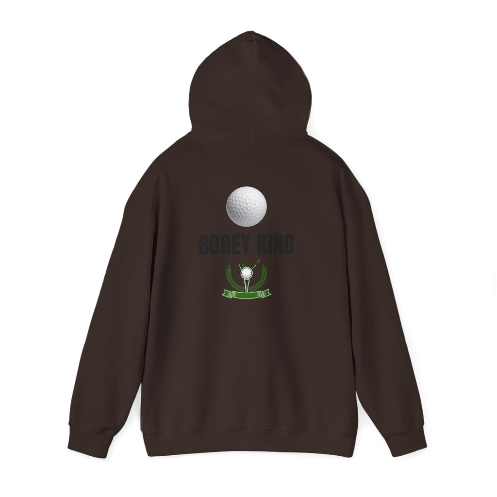 Bogey King Hoodie - Golf Lover Pullover with Golf Ball & Trophy Graphic