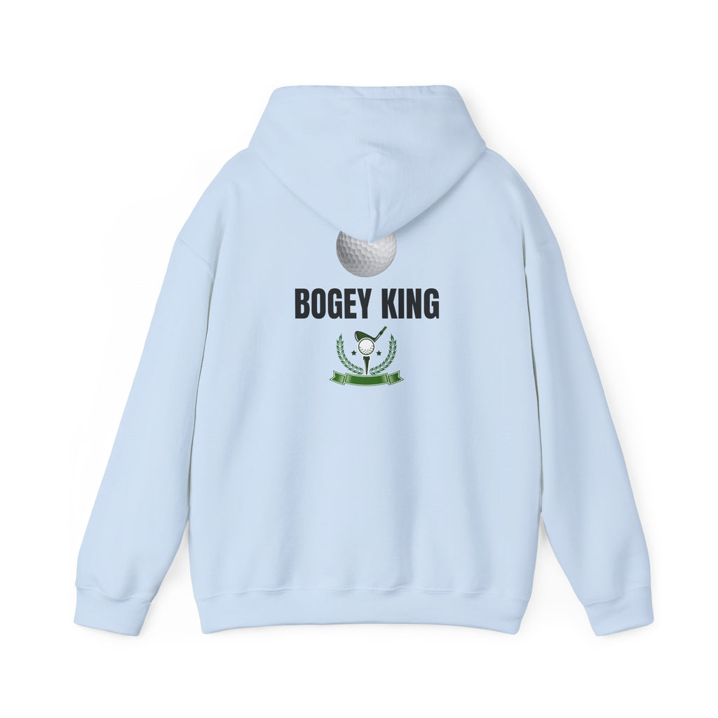 Bogey King Hoodie - Golf Lover Pullover with Golf Ball & Trophy Graphic