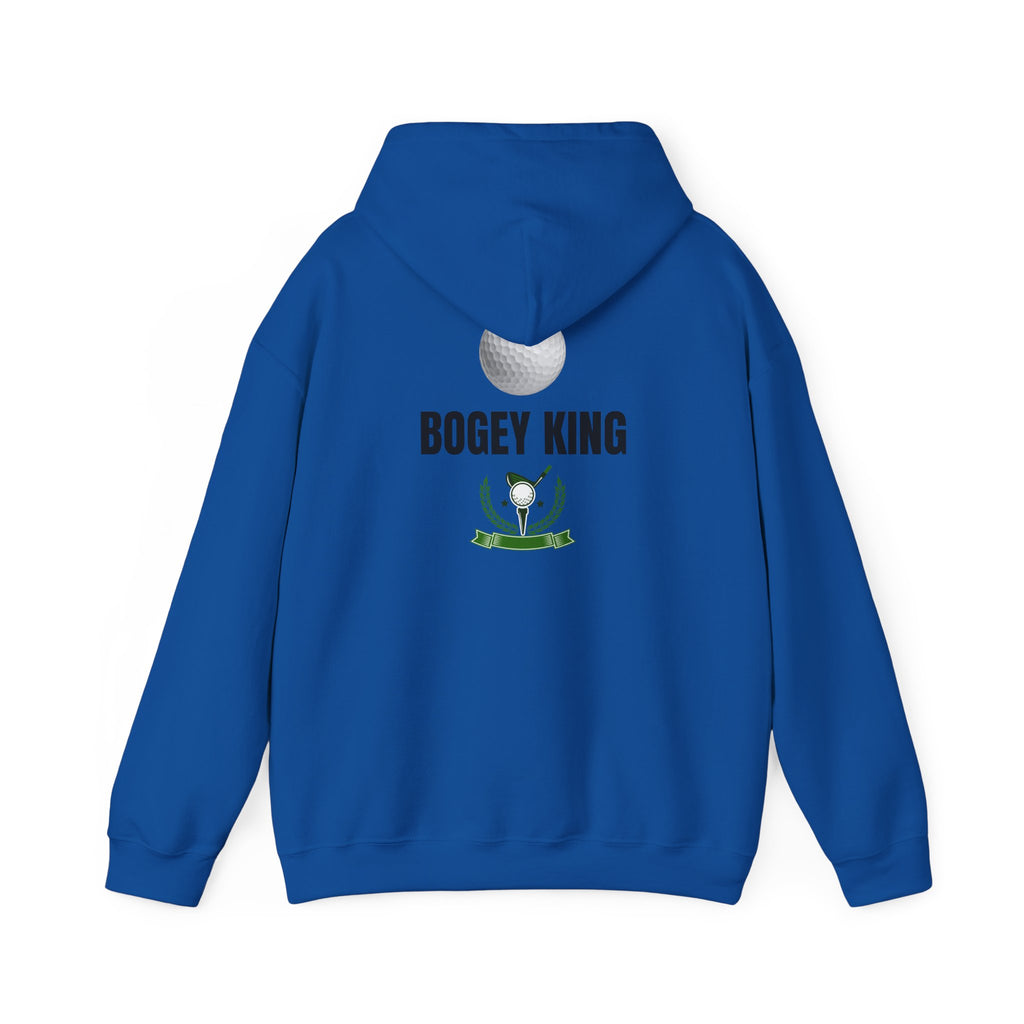 Bogey King Hoodie - Golf Lover Pullover with Golf Ball & Trophy Graphic