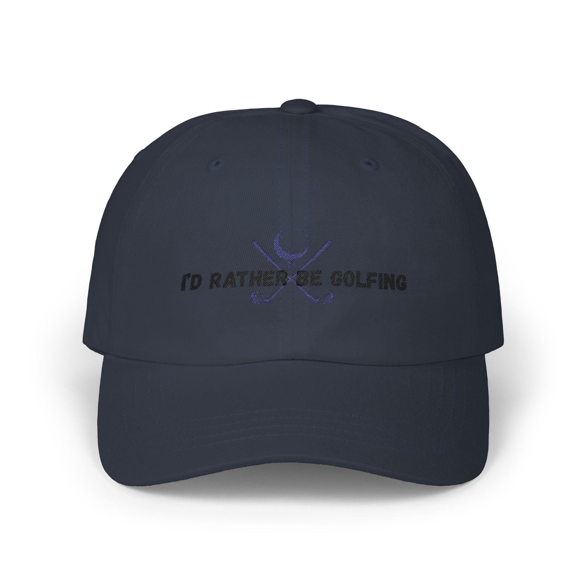 Golf Dad Cap - "I’d Rather Be Golfing" Embroidered Classic Dad Hat