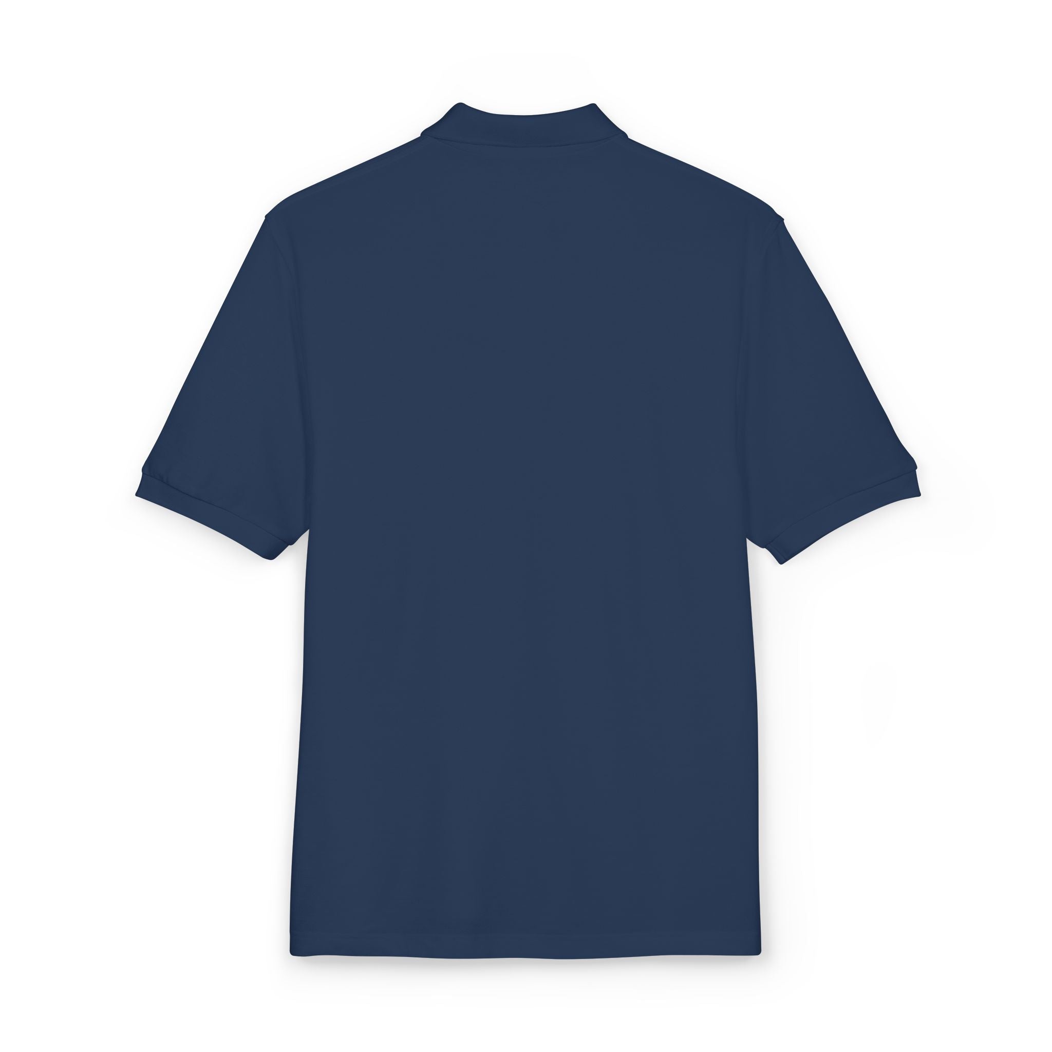 Embroidered Polo Shirt — “Just Go For It” Minimalist Golf Logo