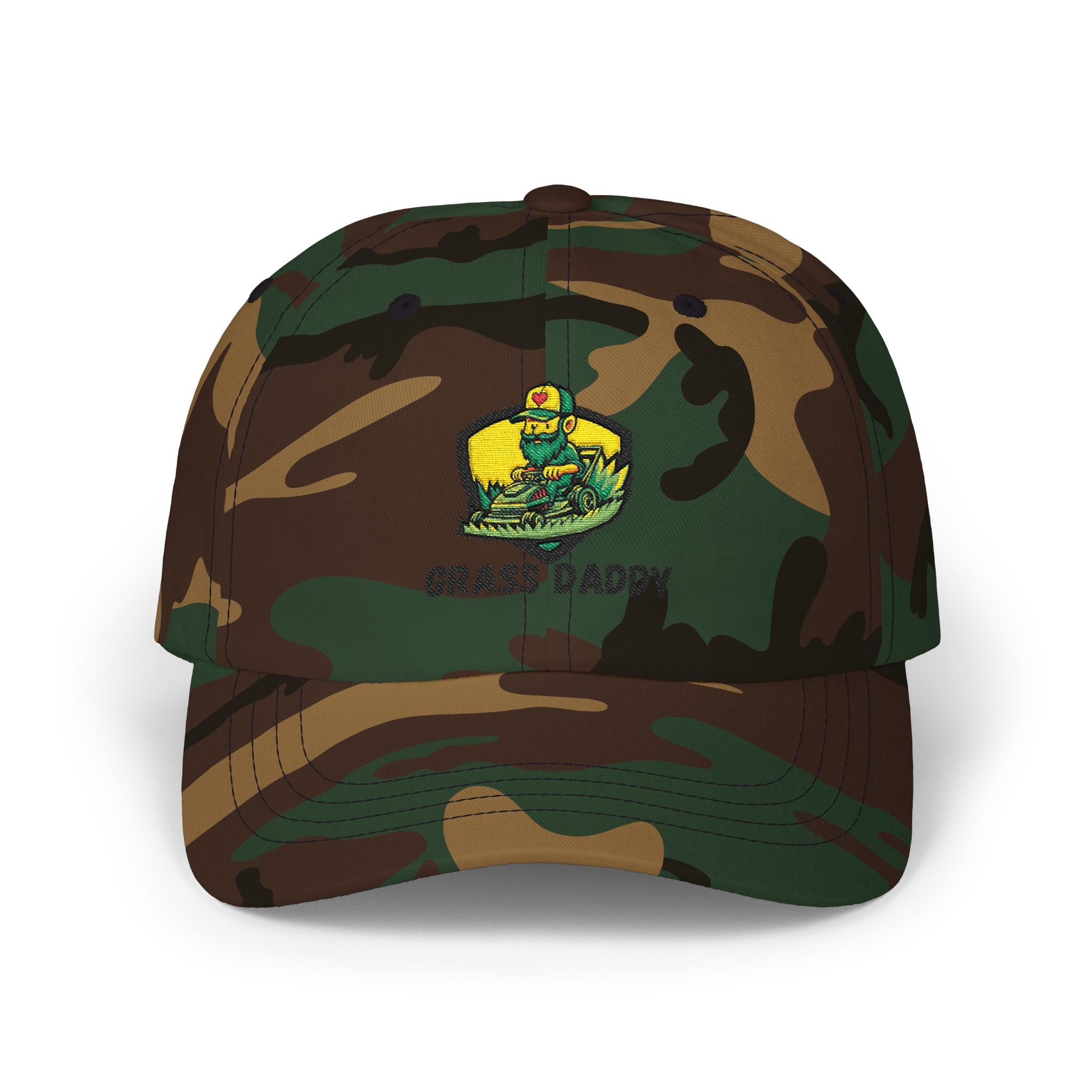 Dad Cap — "Grass Daddy" Embroidered Cotton Baseball Hat
