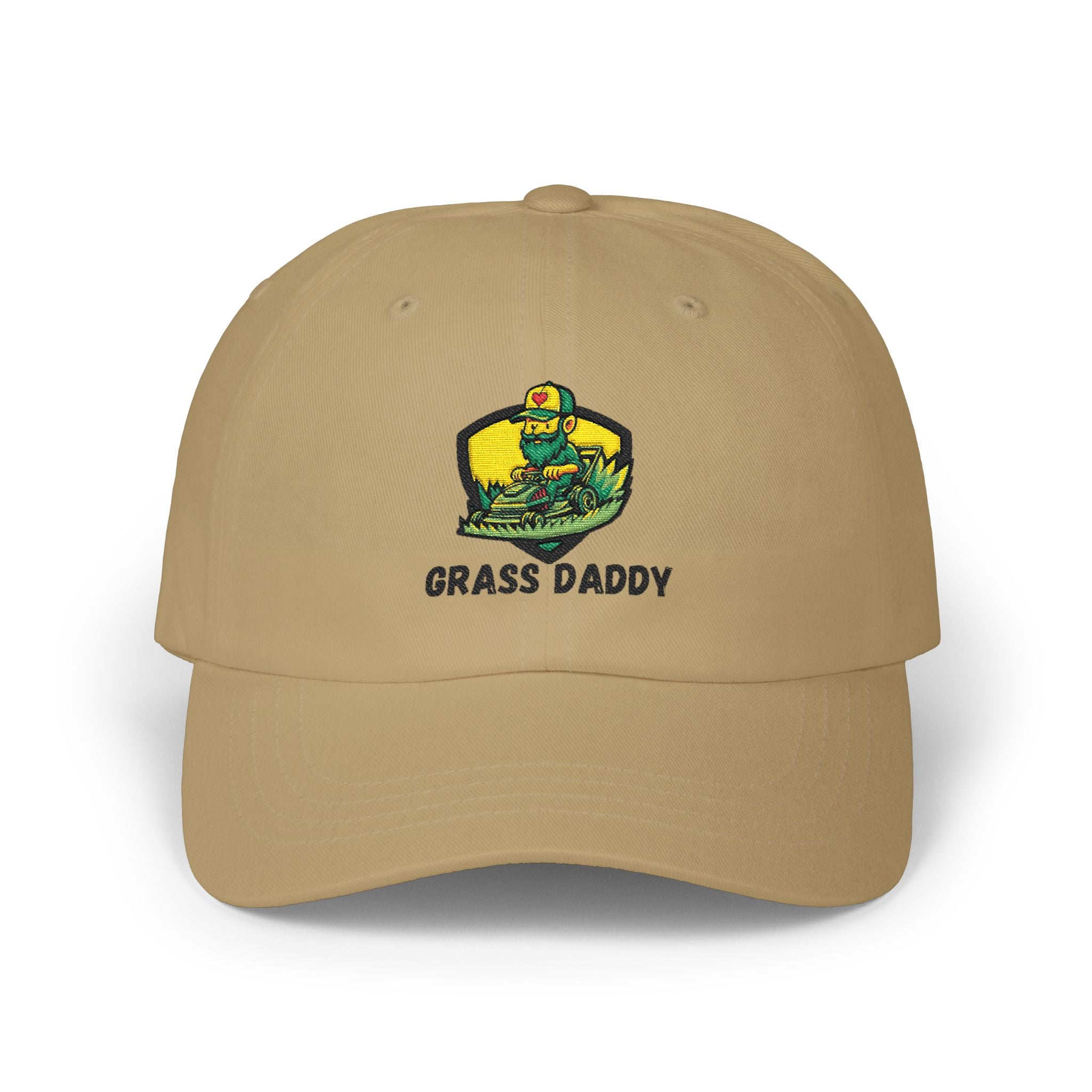 Dad Cap — "Grass Daddy" Embroidered Cotton Baseball Hat