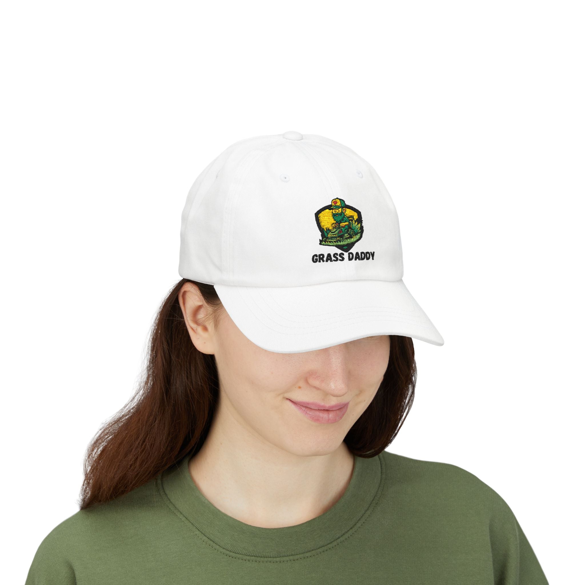 Dad Cap — "Grass Daddy" Embroidered Cotton Baseball Hat