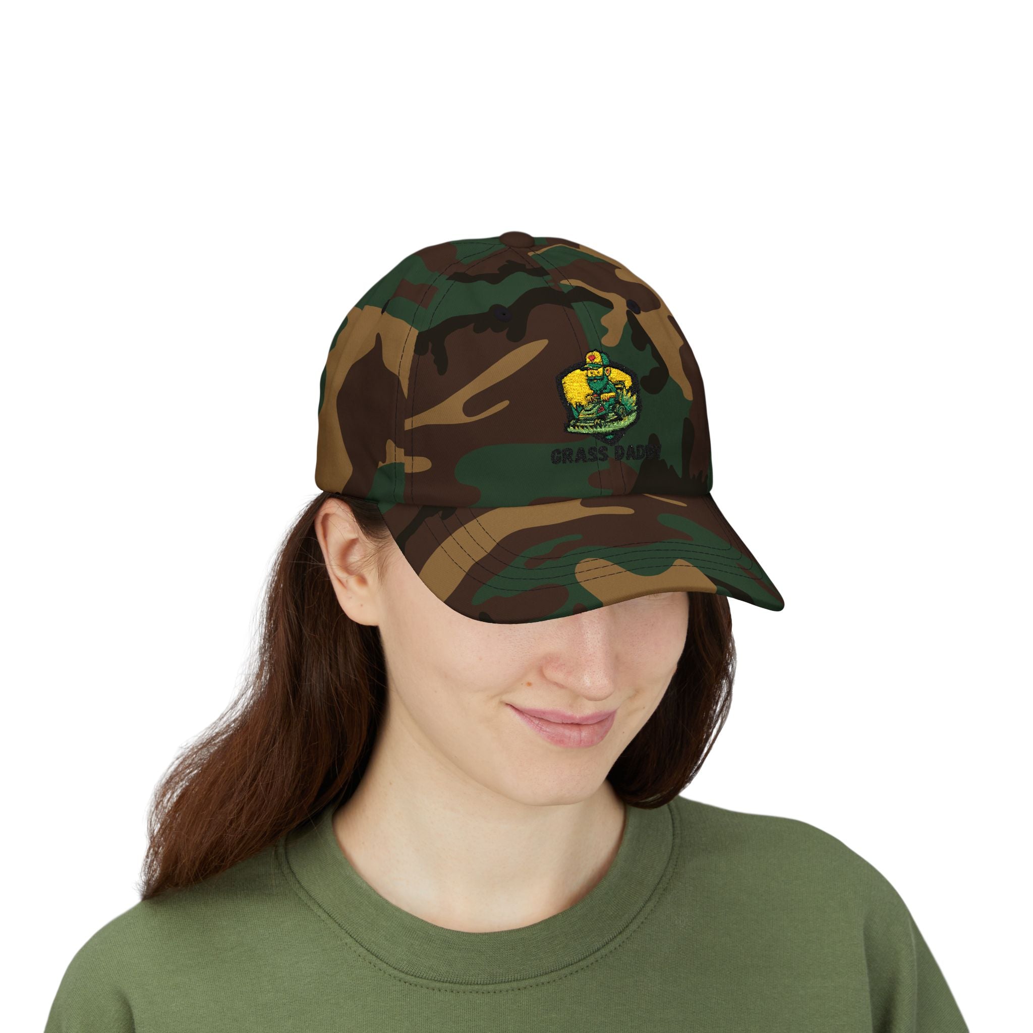 Dad Cap — "Grass Daddy" Embroidered Cotton Baseball Hat