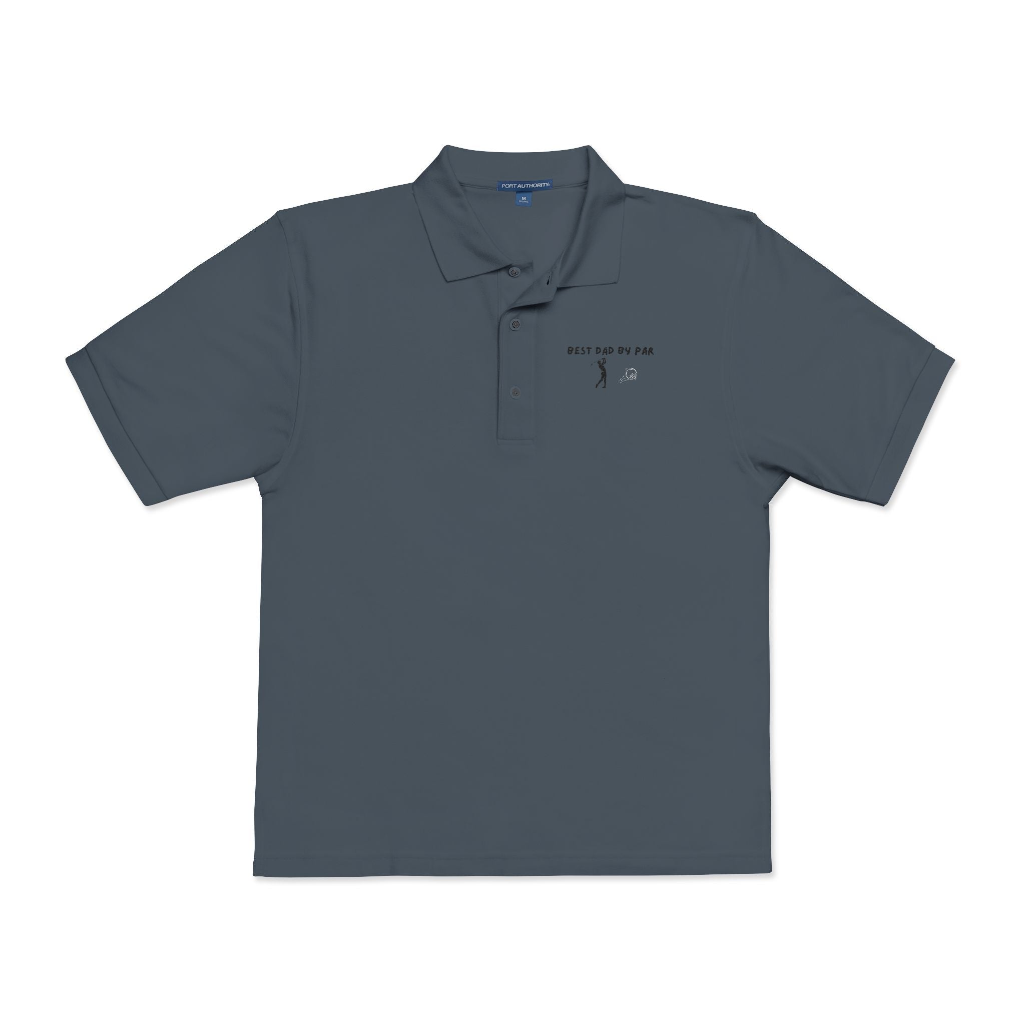 Embroidered Polo Shirt — “Just Go For It” Minimalist Golf Logo