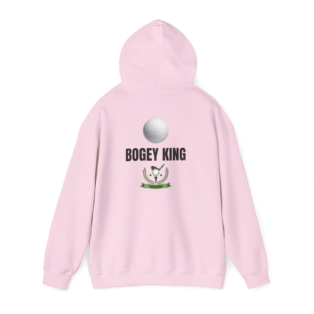 Bogey King Hoodie - Golf Lover Pullover with Golf Ball & Trophy Graphic