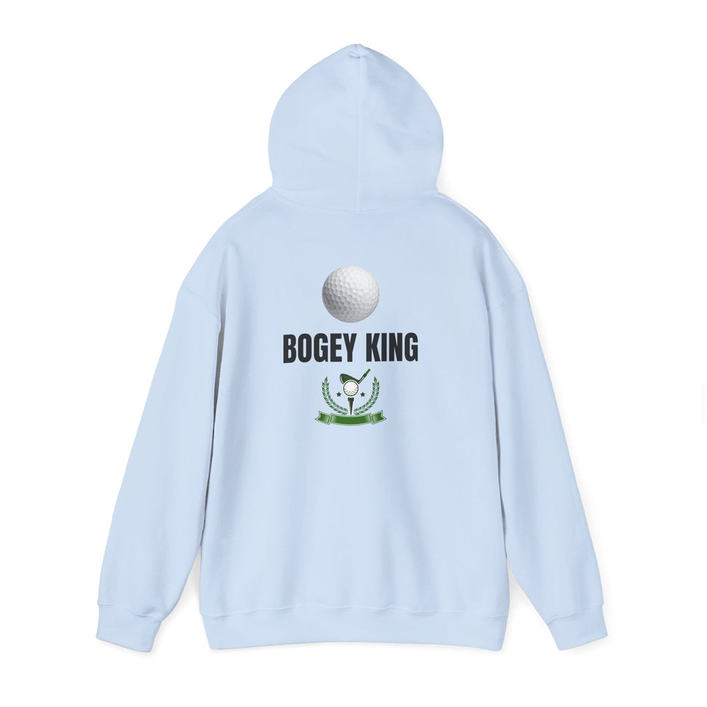 Bogey King Hoodie - Golf Lover Pullover with Golf Ball & Trophy Graphic