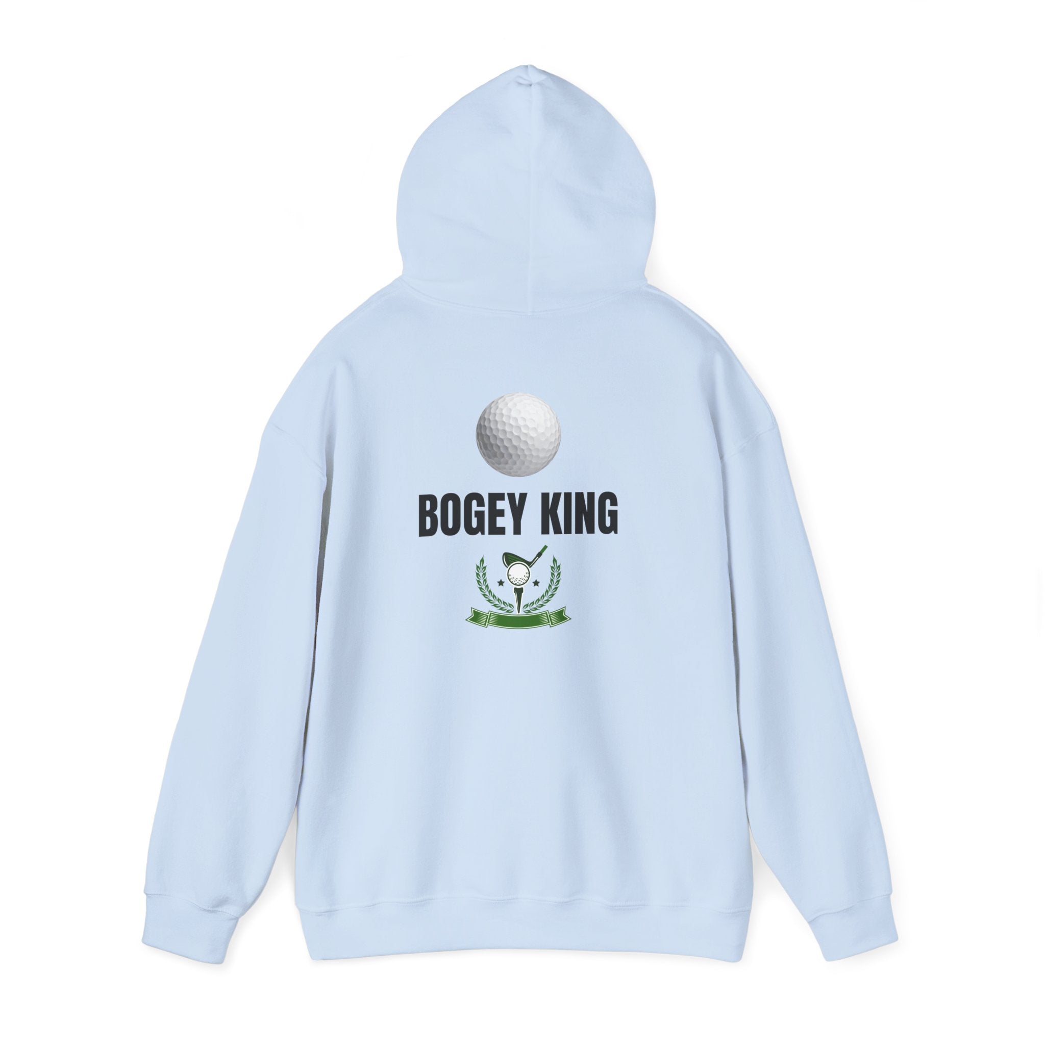 Bogey King Hoodie - Golf Lover Pullover with Golf Ball & Trophy Graphic