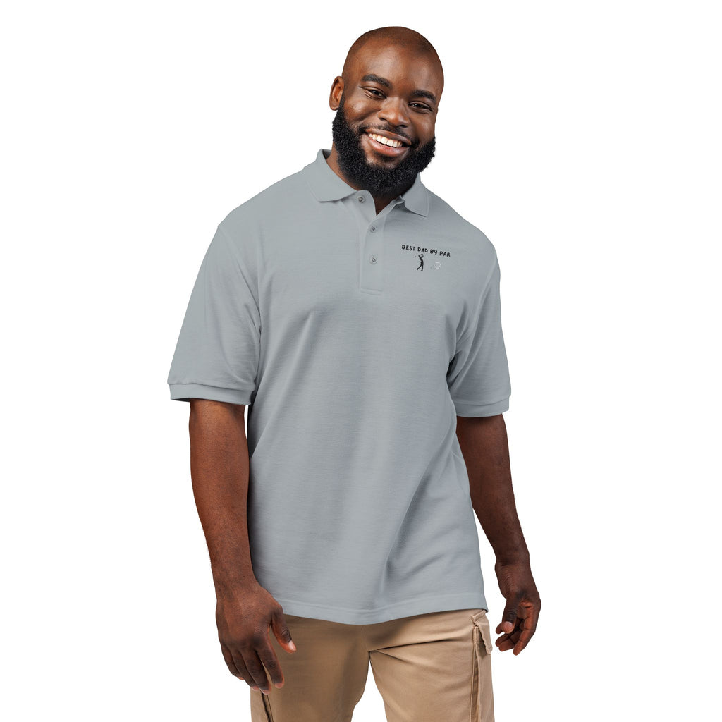 Embroidered Polo Shirt — “Just Go For It” Minimalist Golf Logo
