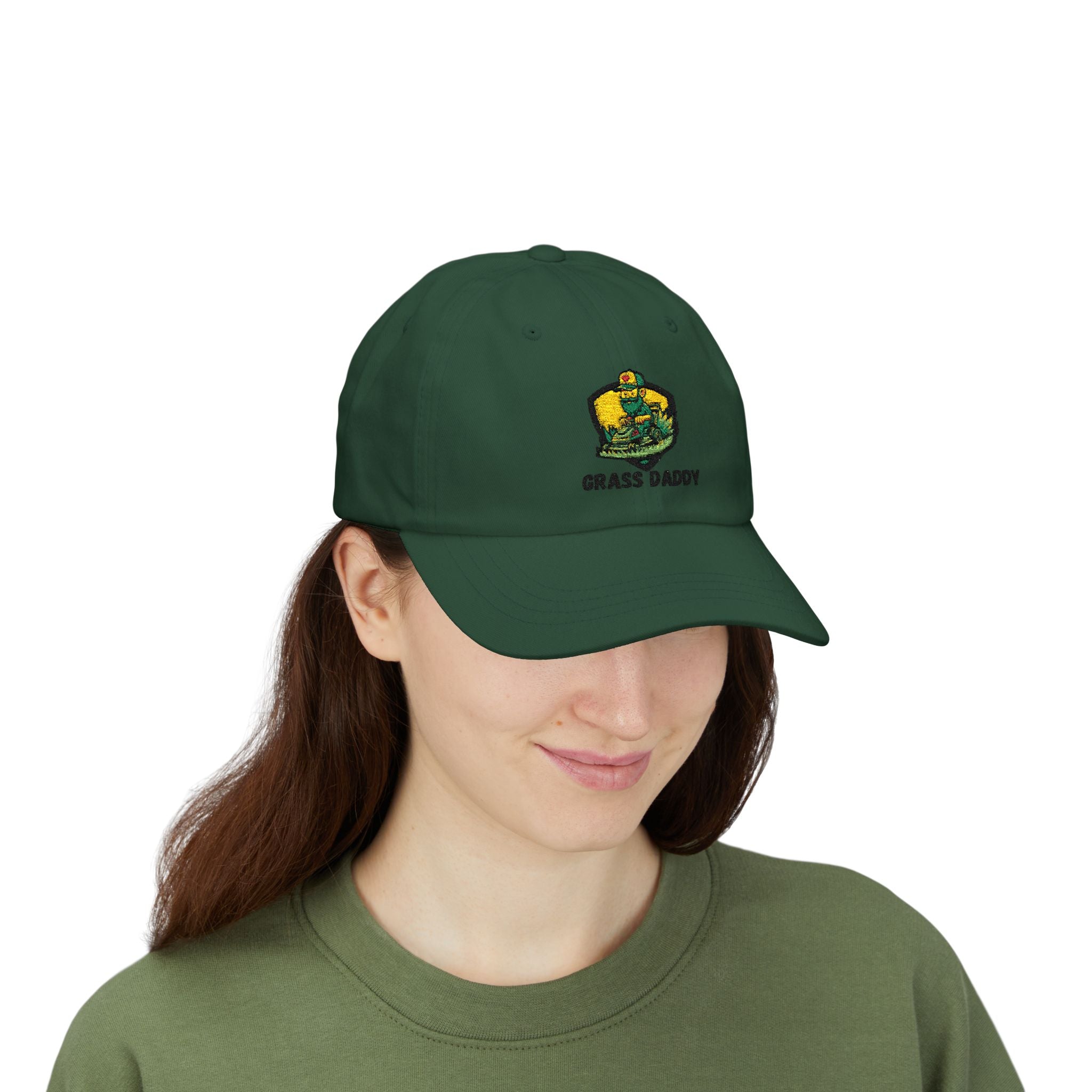 Dad Cap — "Grass Daddy" Embroidered Cotton Baseball Hat