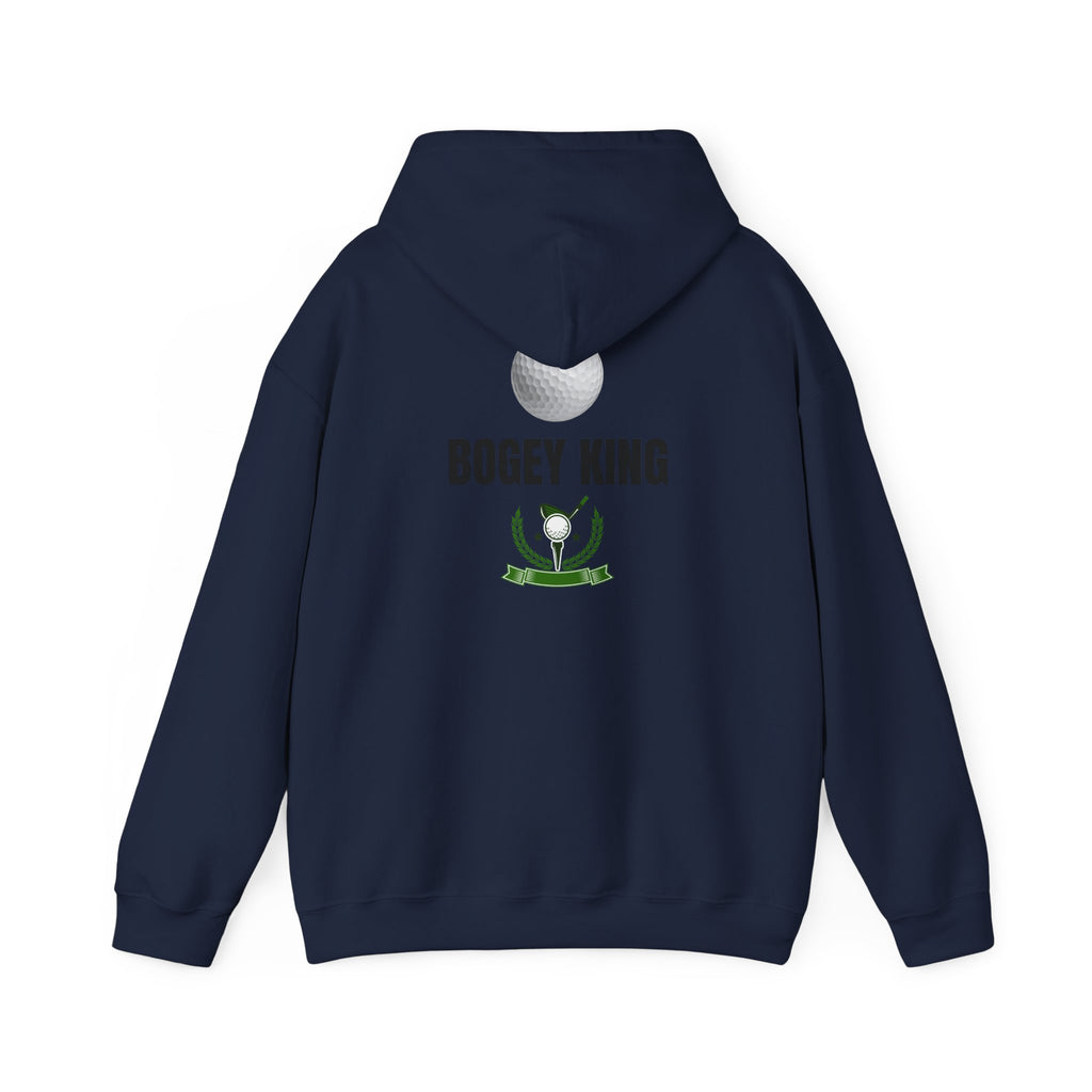 Bogey King Hoodie - Golf Lover Pullover with Golf Ball & Trophy Graphic