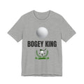 Bogey King Golf T-Shirt — Funny Golf Shirt with Golf Ball & Wreath Design