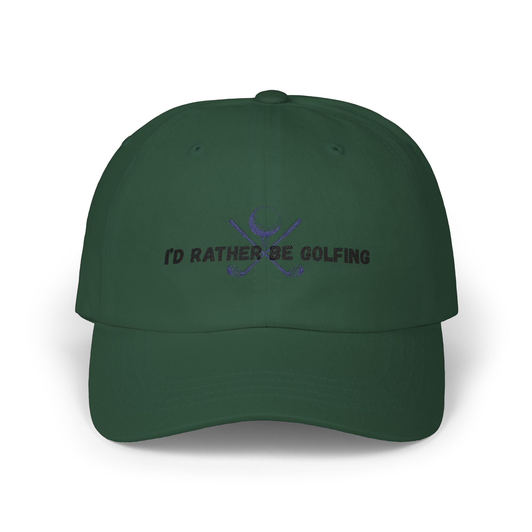Golf Dad Cap - "I’d Rather Be Golfing" Embroidered Classic Dad Hat