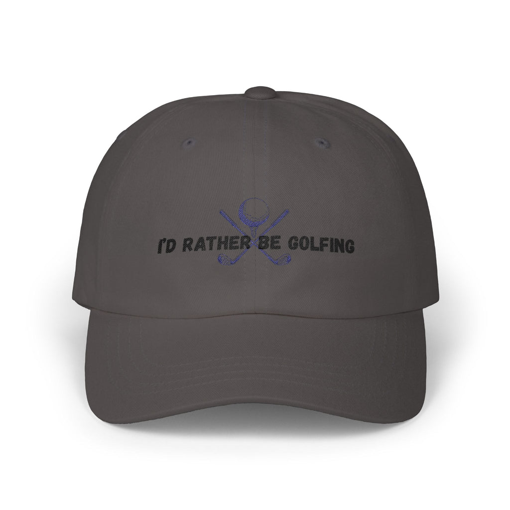 Golf Dad Cap - "I’d Rather Be Golfing" Embroidered Classic Dad Hat