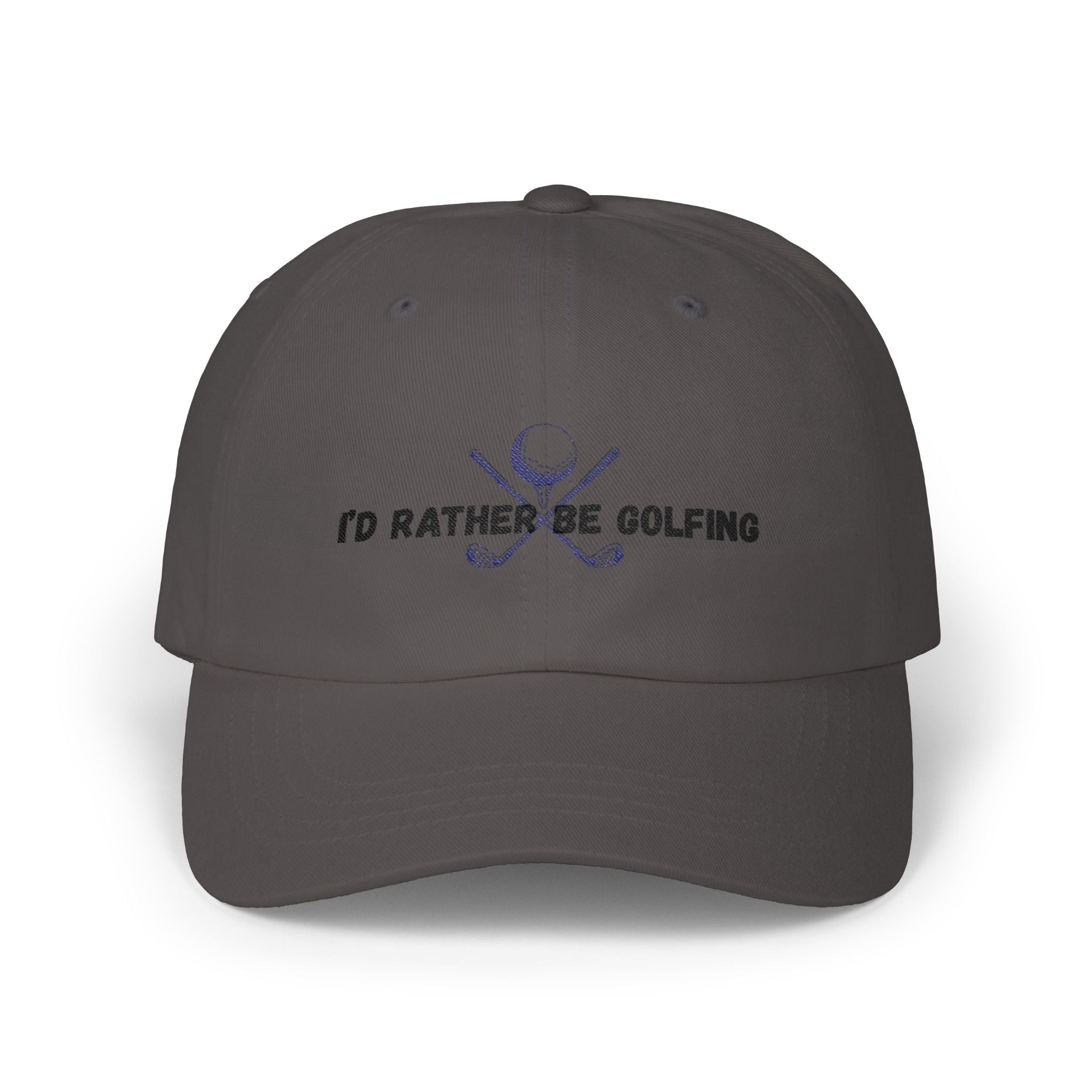 Golf Dad Cap - "I’d Rather Be Golfing" Embroidered Classic Dad Hat