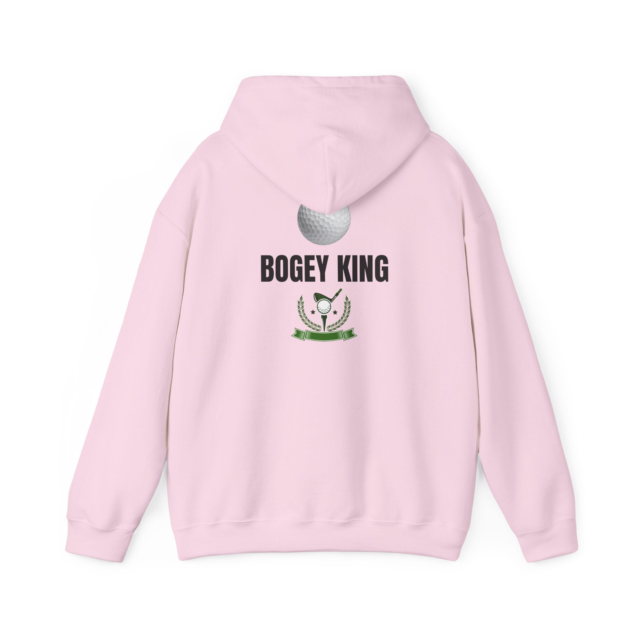 Bogey King Hoodie - Golf Lover Pullover with Golf Ball & Trophy Graphic