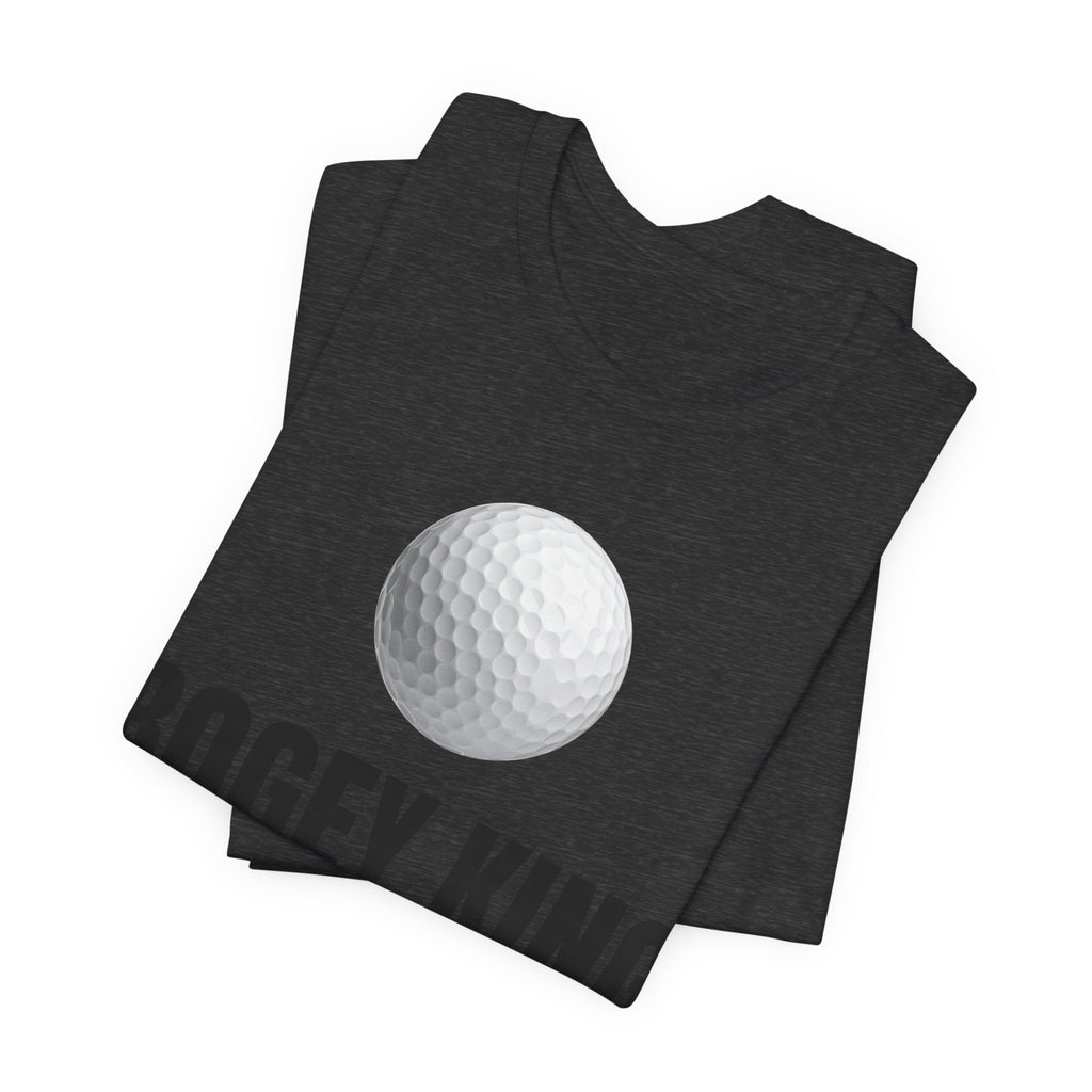 Bogey King Golf T-Shirt — Funny Golf Shirt with Golf Ball & Wreath Design