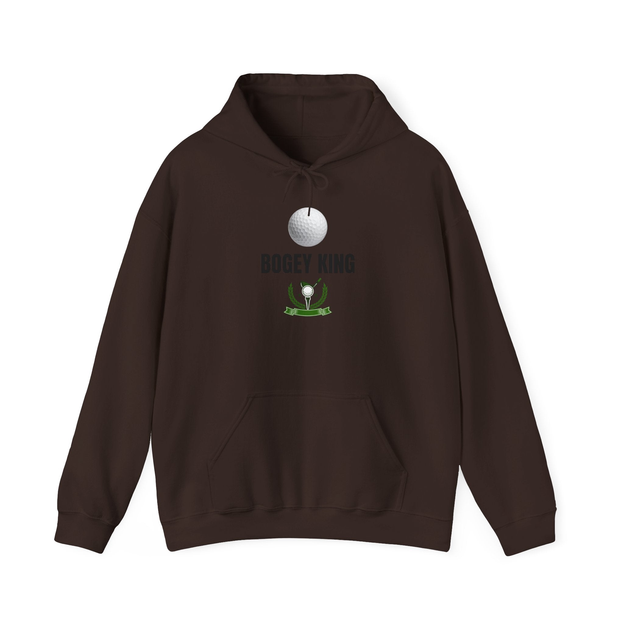 Bogey King Hoodie - Golf Lover Pullover with Golf Ball & Trophy Graphic
