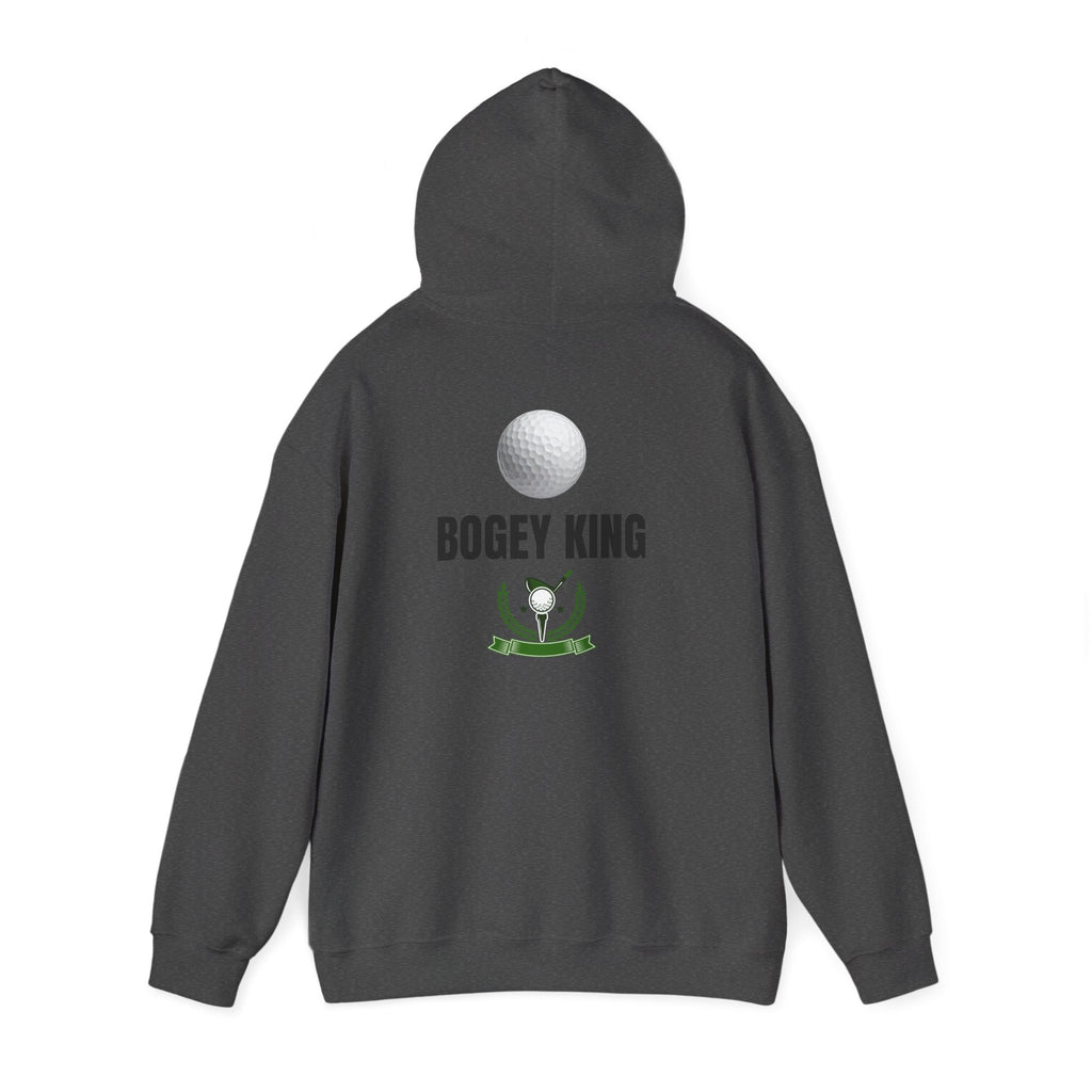 Bogey King Hoodie - Golf Lover Pullover with Golf Ball & Trophy Graphic
