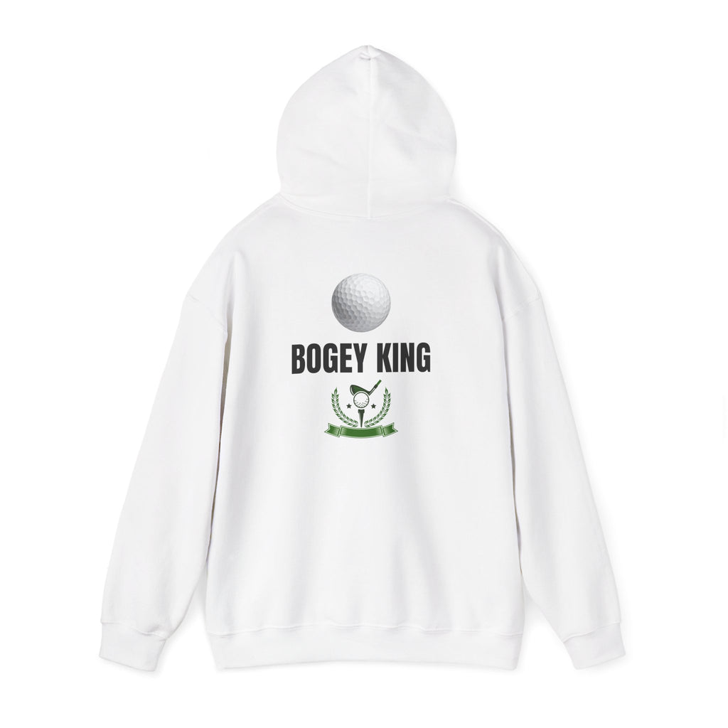 Bogey King Hoodie - Golf Lover Pullover with Golf Ball & Trophy Graphic