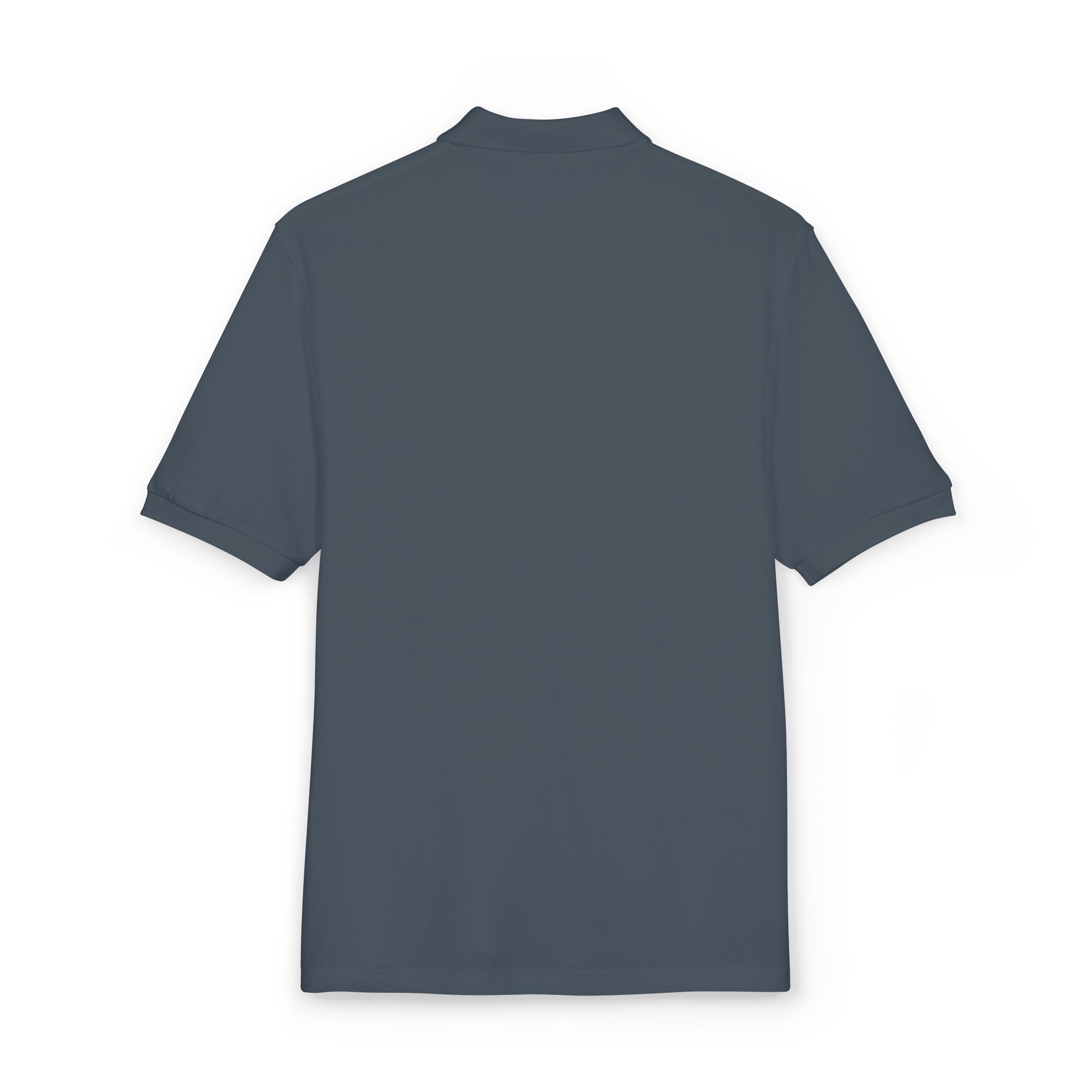Embroidered Polo Shirt — “Just Go For It” Minimalist Golf Logo