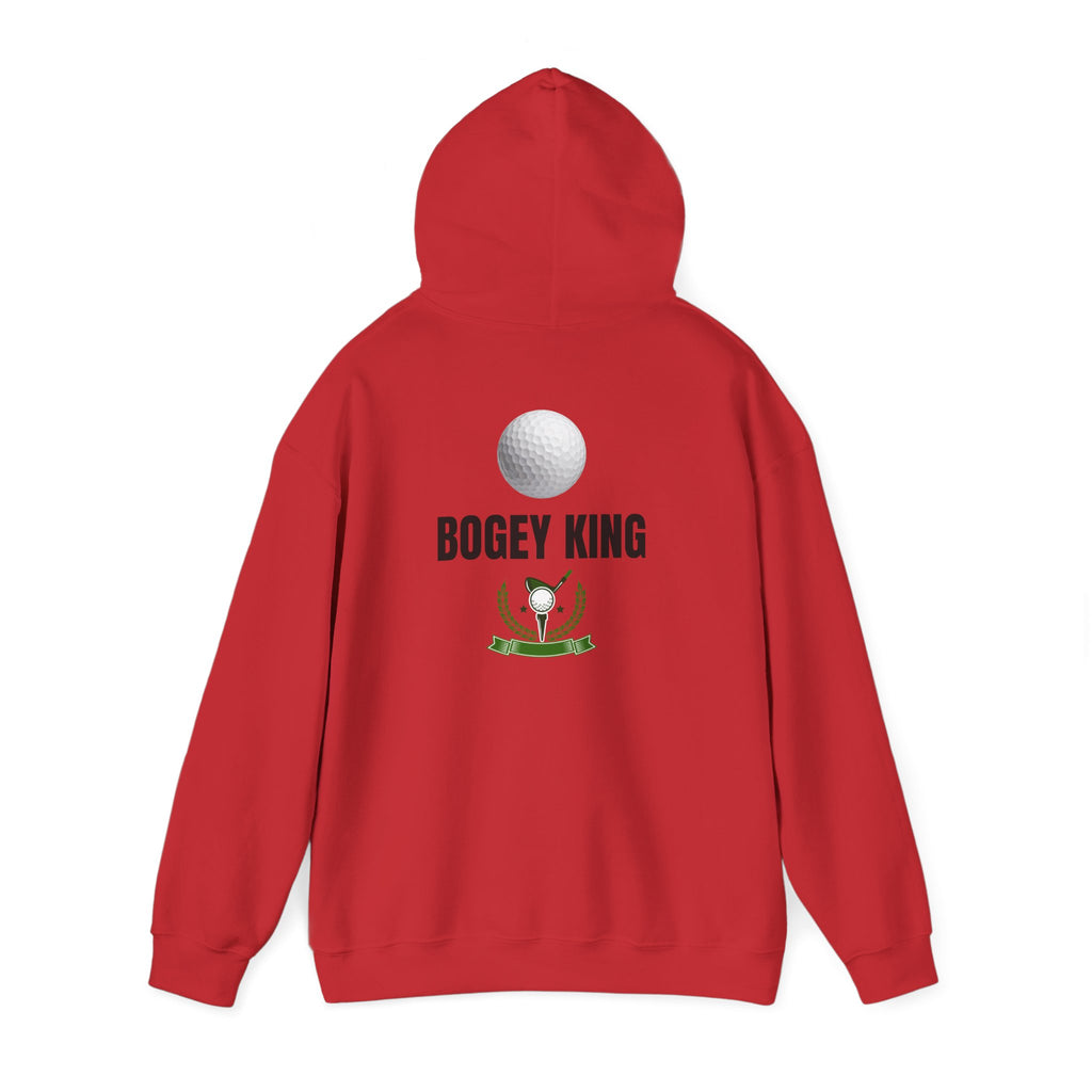 Bogey King Hoodie - Golf Lover Pullover with Golf Ball & Trophy Graphic