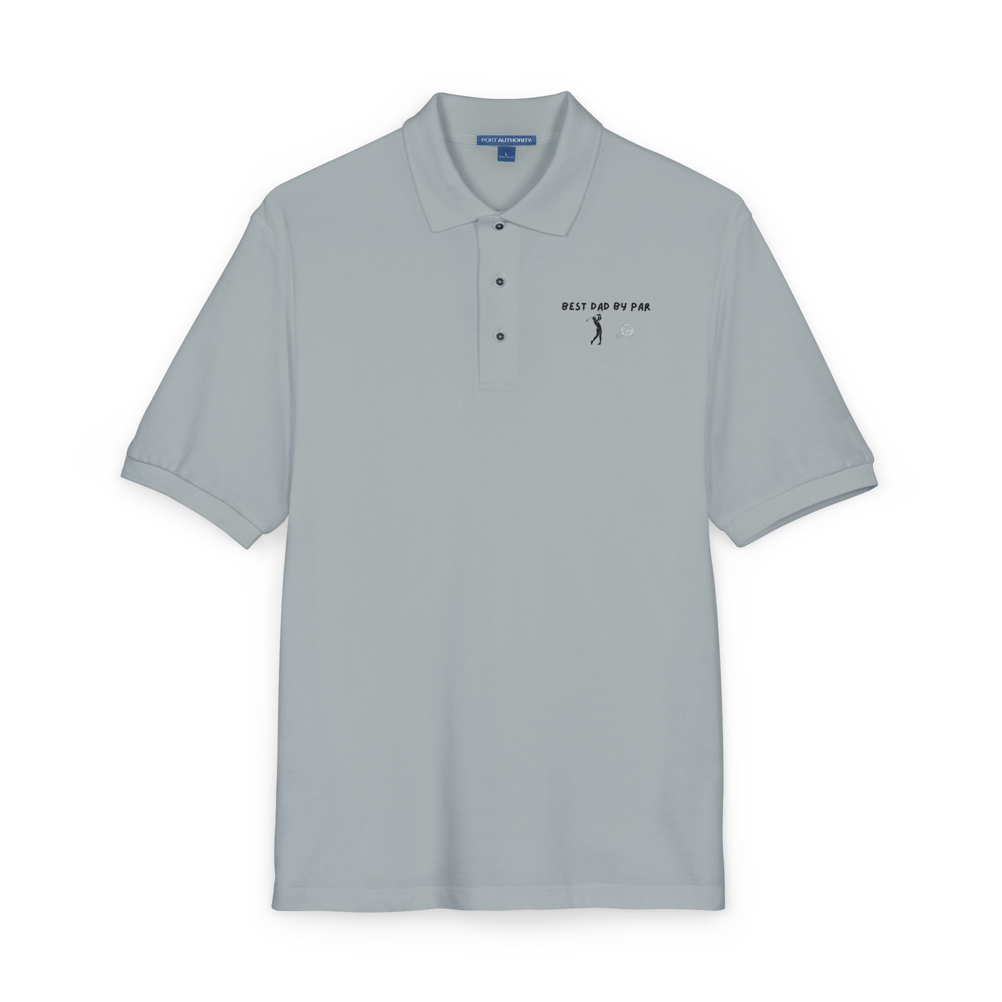 Embroidered Polo Shirt — “Just Go For It” Minimalist Golf Logo