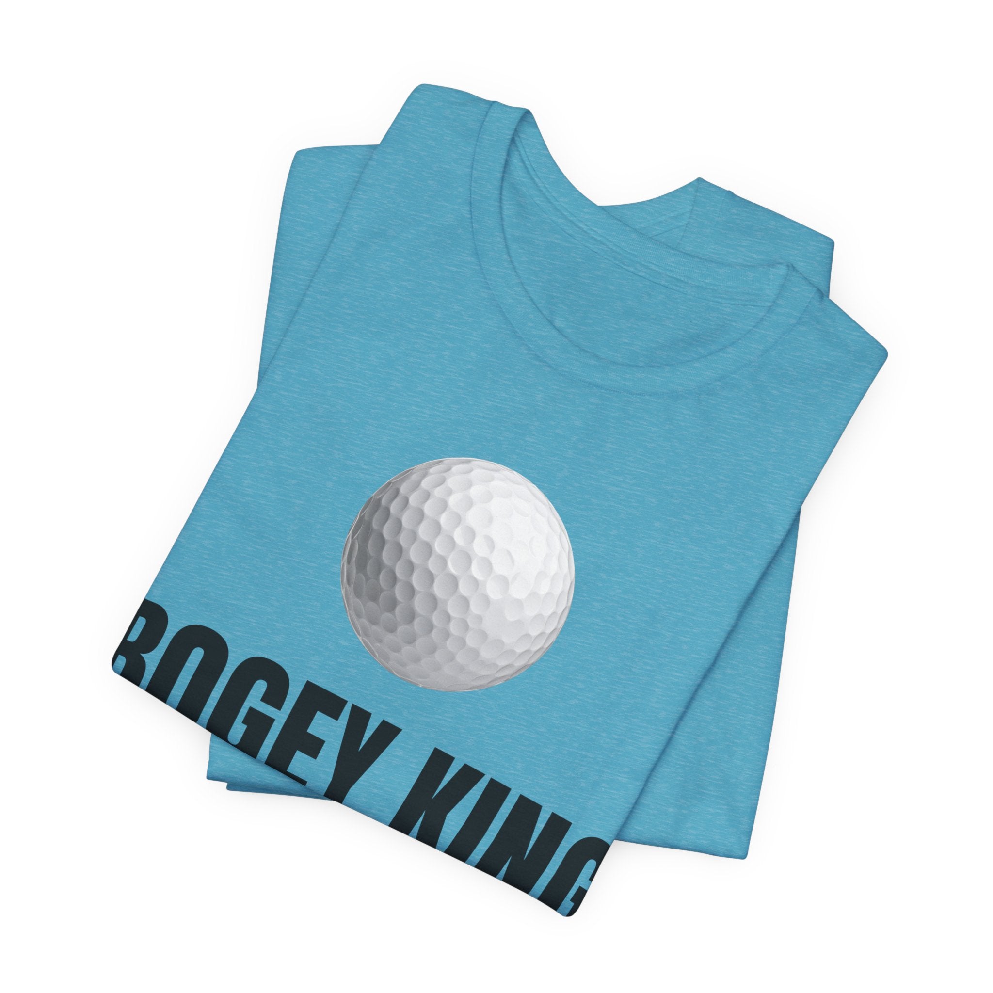 Bogey King Golf T-Shirt — Funny Golf Shirt with Golf Ball & Wreath Design