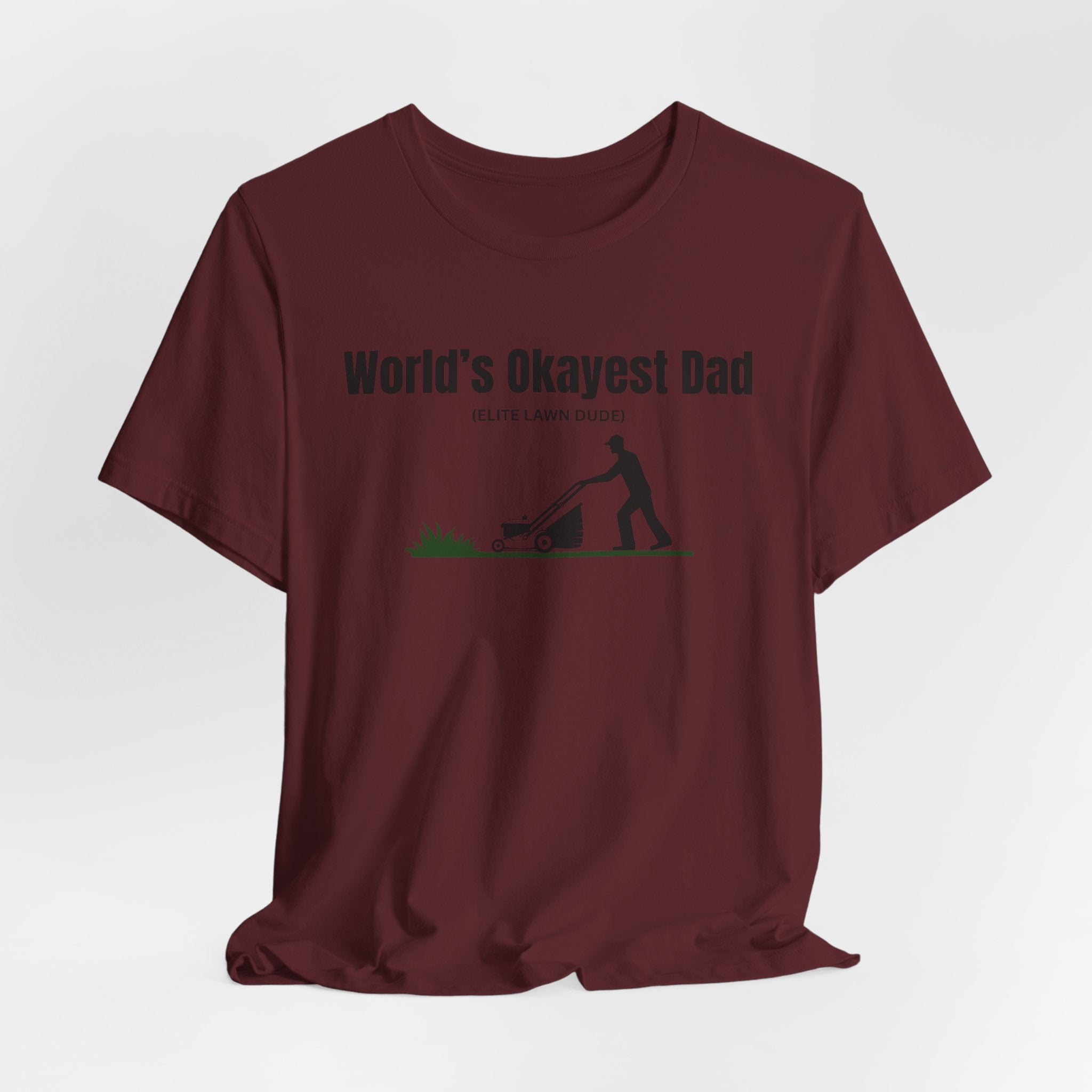 World's Okayest Dad Lawn Care T-Shirt — Funny Father's Day Gift