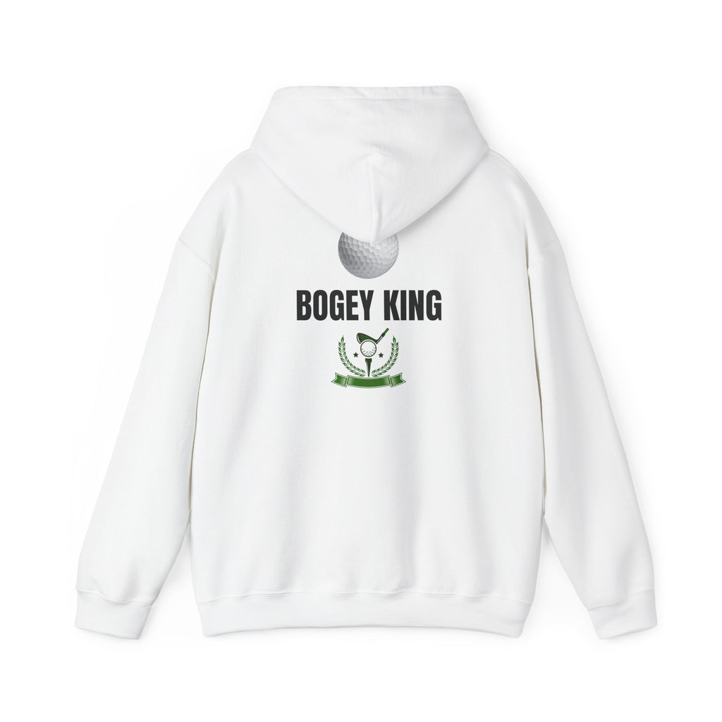 Bogey King Hoodie - Golf Lover Pullover with Golf Ball & Trophy Graphic