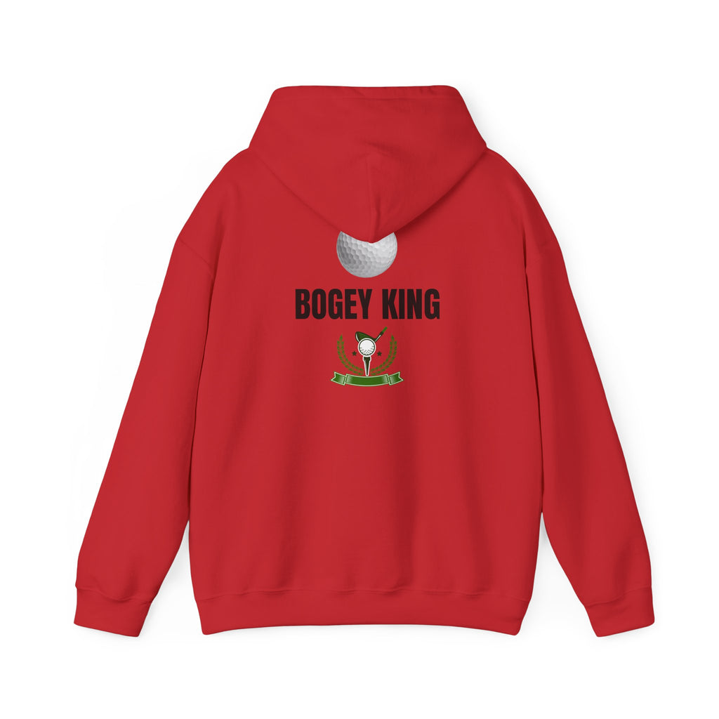 Bogey King Hoodie - Golf Lover Pullover with Golf Ball & Trophy Graphic