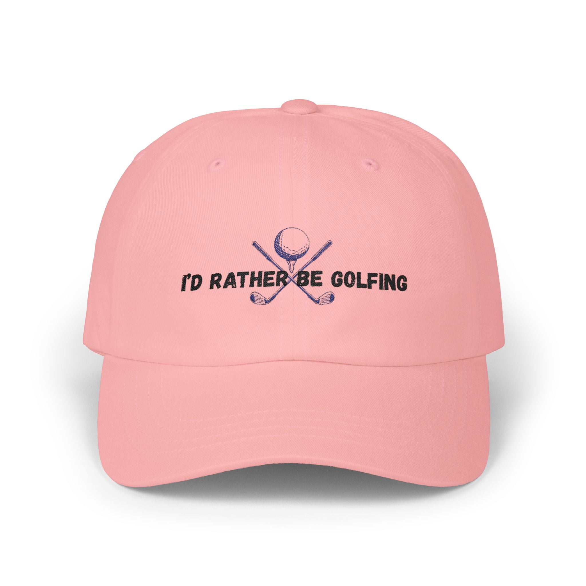 Golf Dad Cap - "I’d Rather Be Golfing" Embroidered Classic Dad Hat