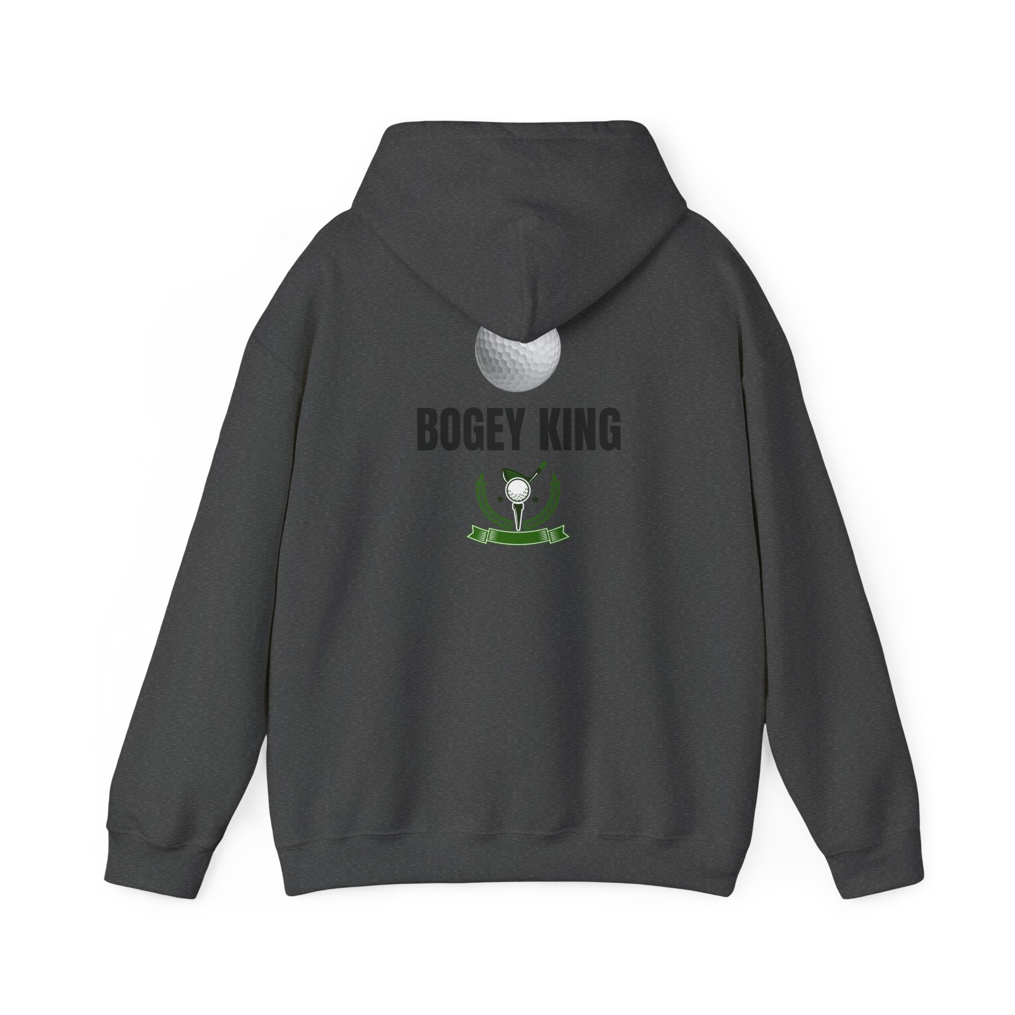 Bogey King Hoodie - Golf Lover Pullover with Golf Ball & Trophy Graphic