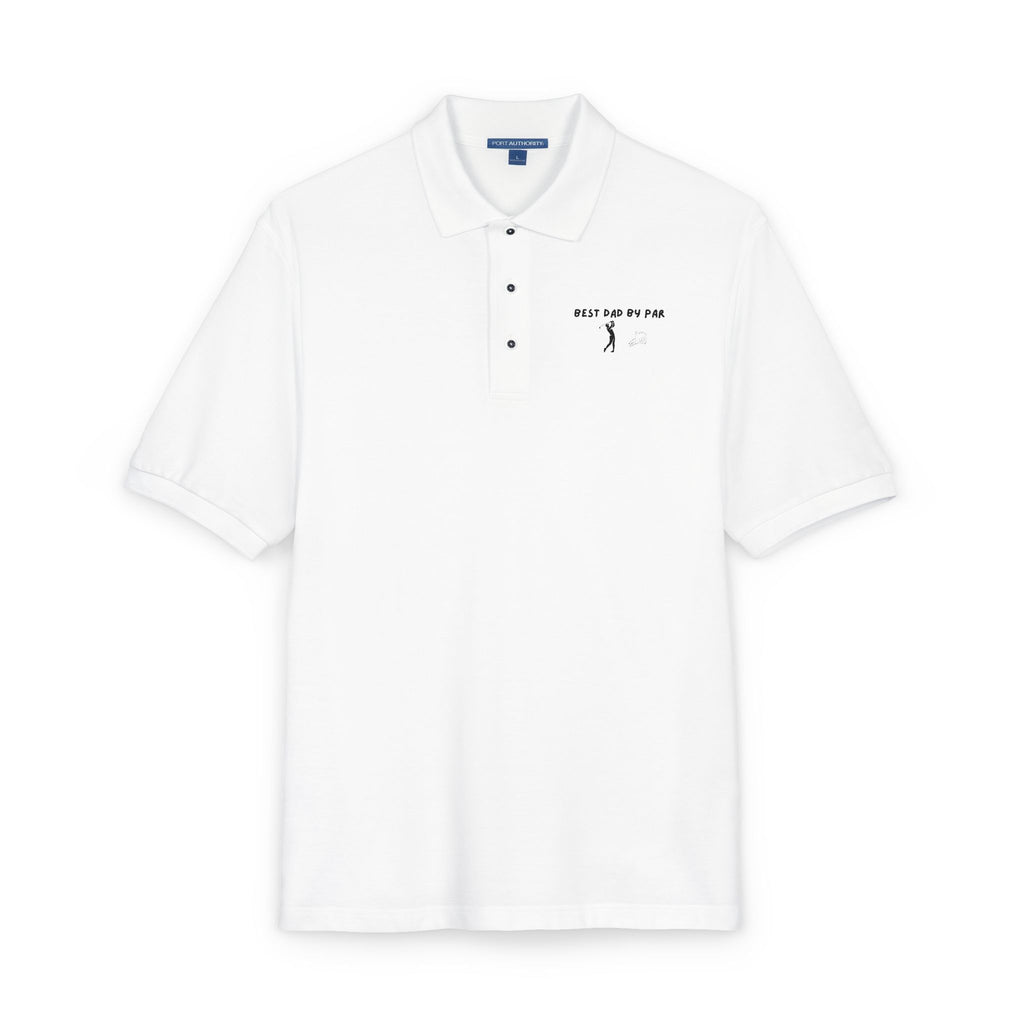 Embroidered Polo Shirt — “Just Go For It” Minimalist Golf Logo